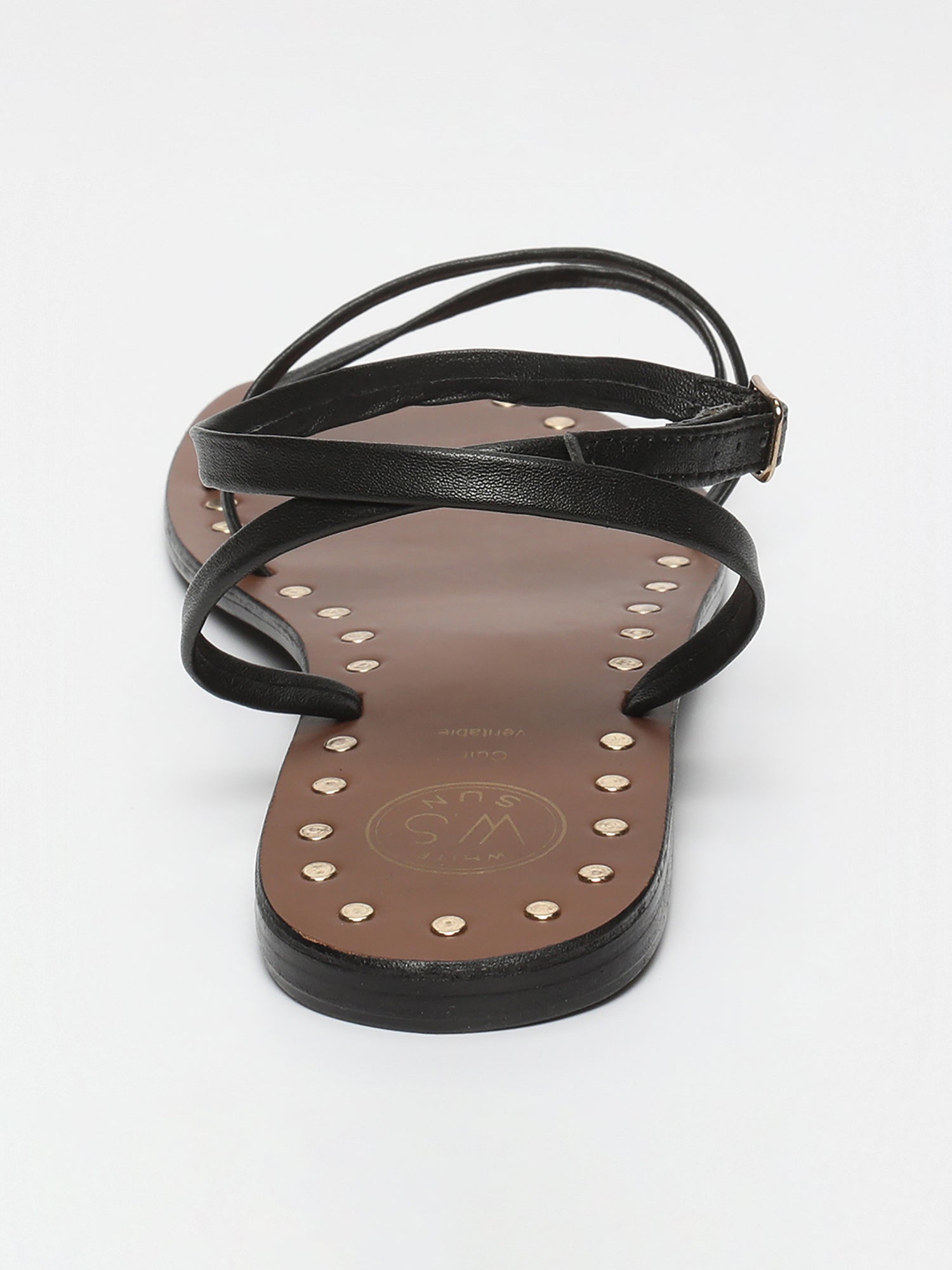 GRACE sandales en cuir noir