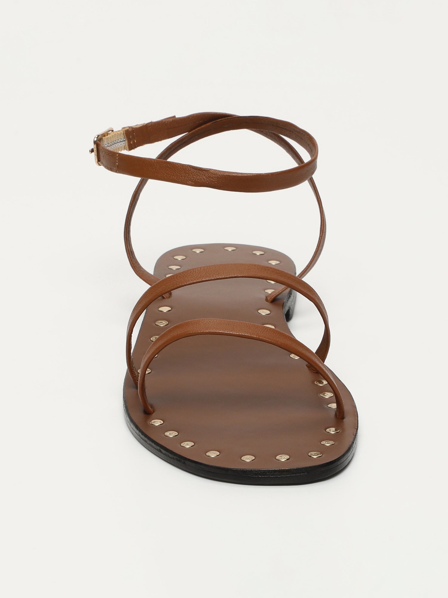 GRACE sandales en cuir camel