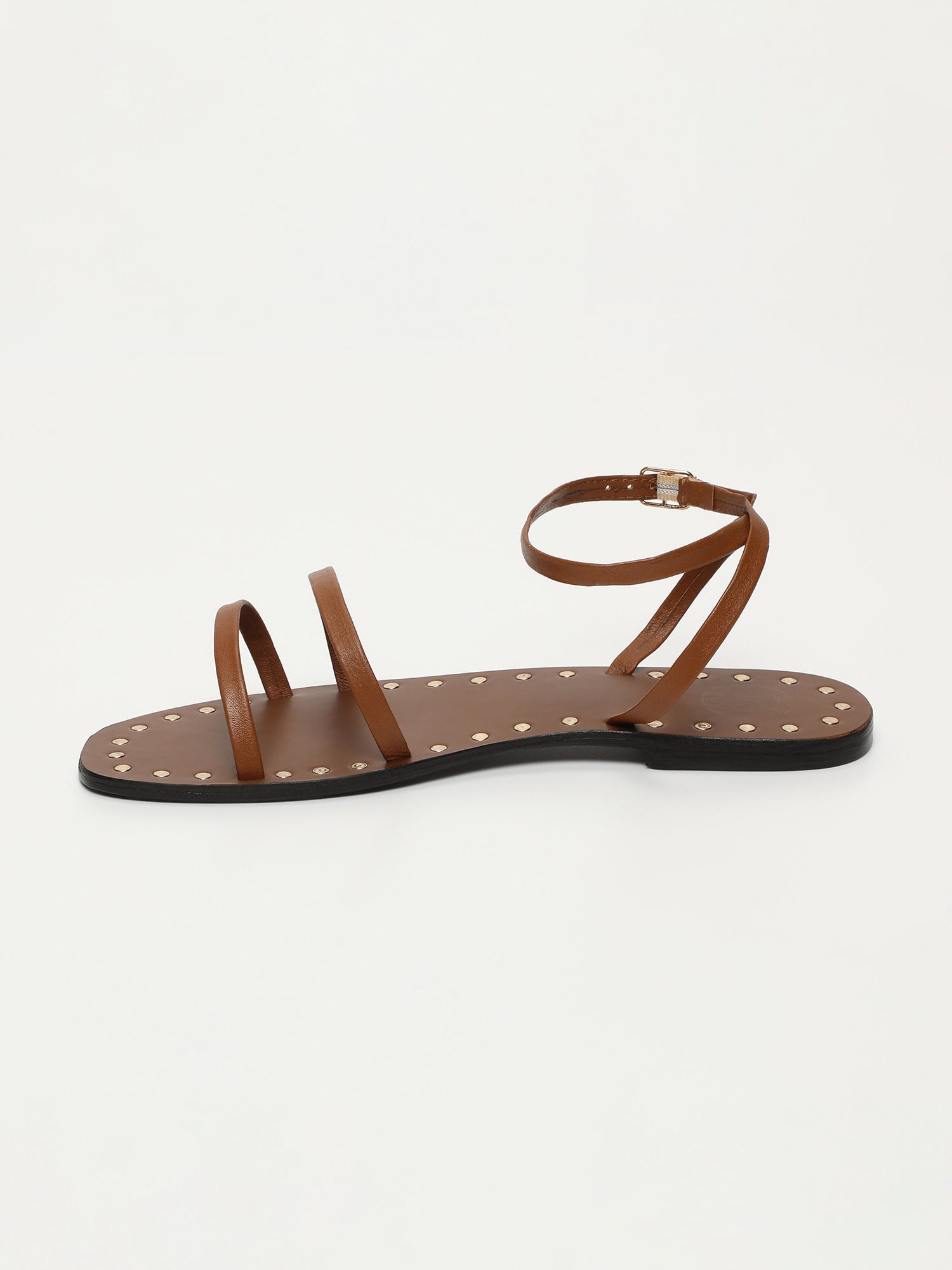 GRACE sandales en cuir camel