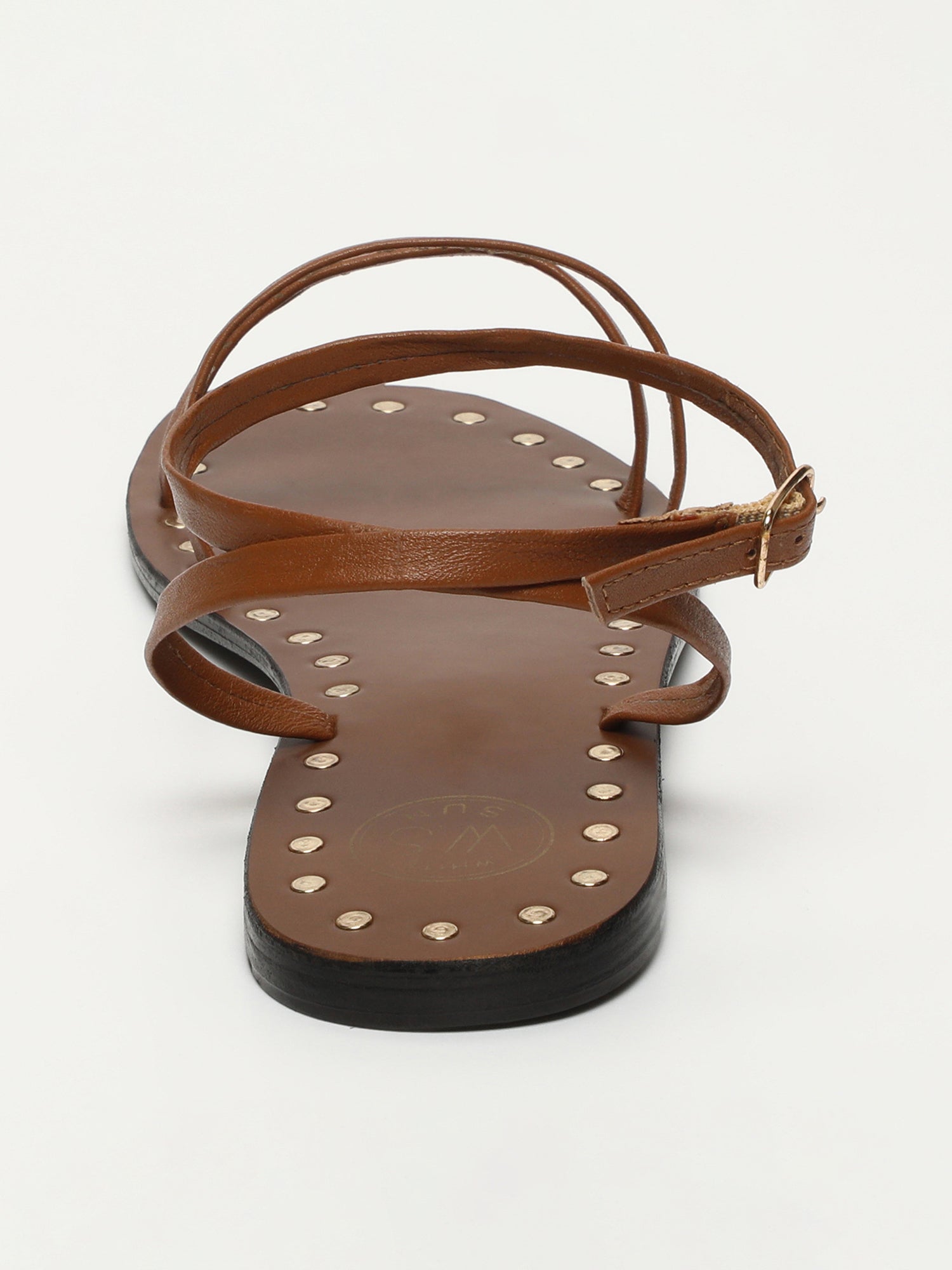 GRACE sandales en cuir camel