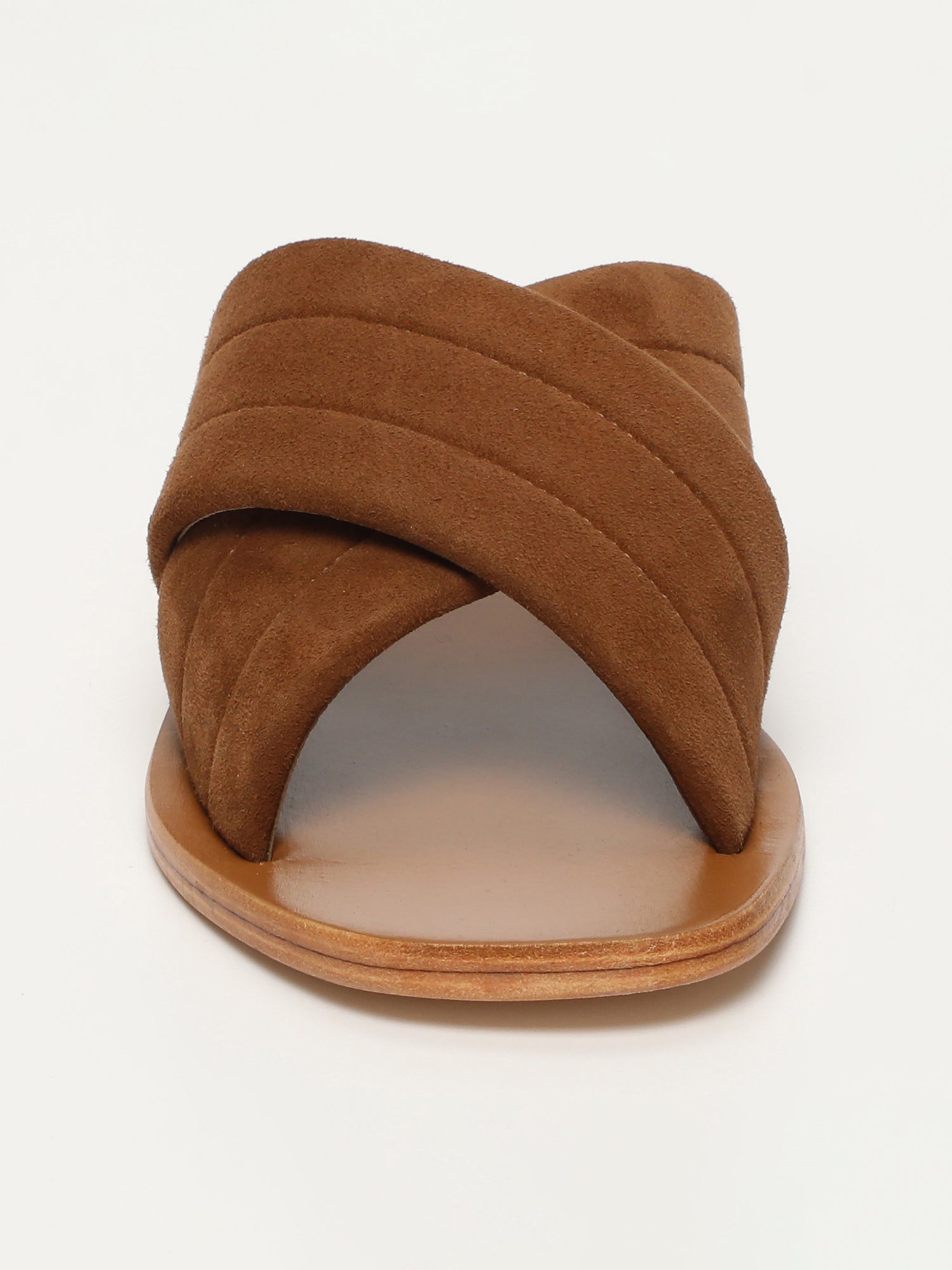 TRU sandales en cuir camel