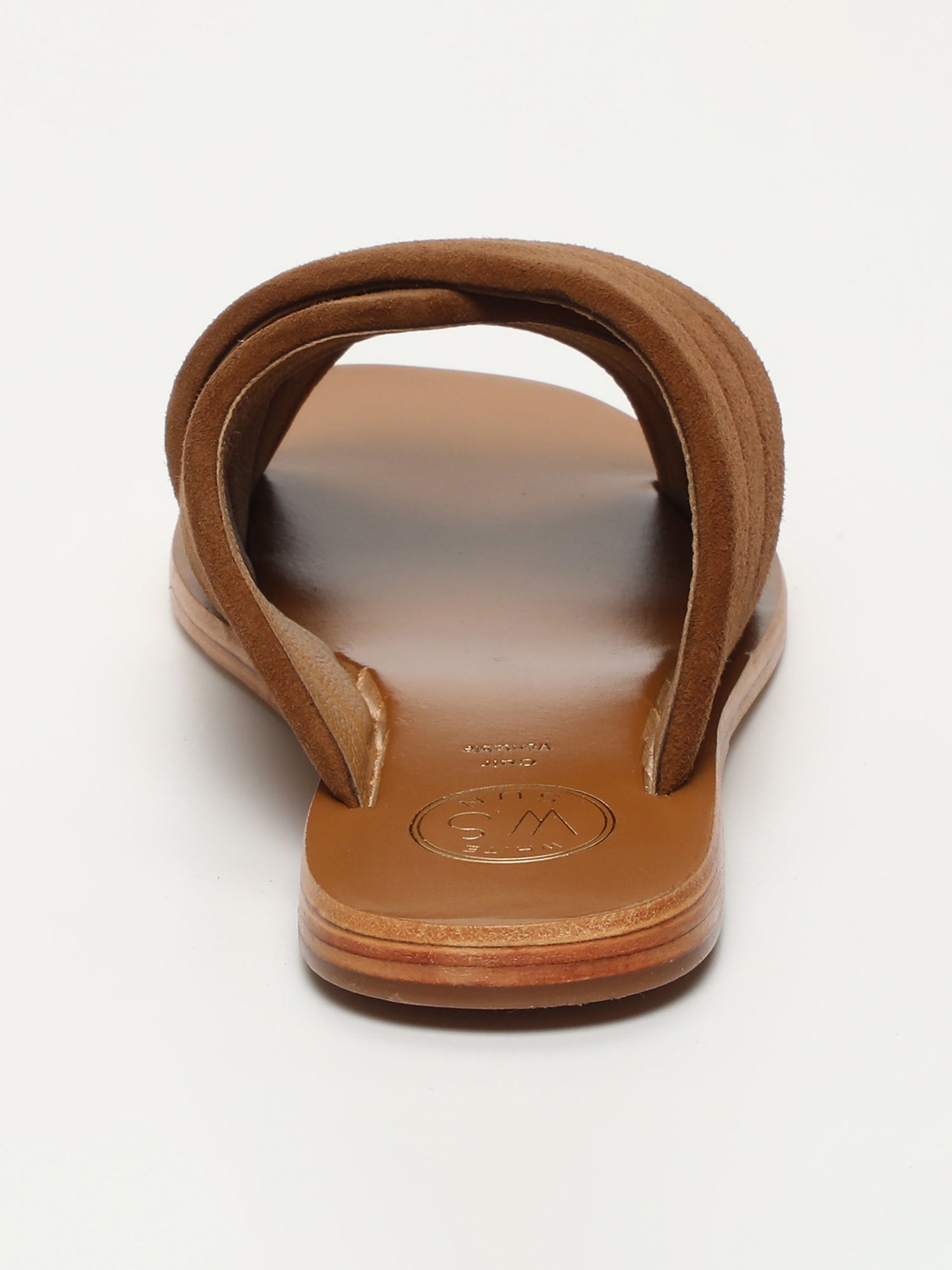 TRU sandales en cuir camel