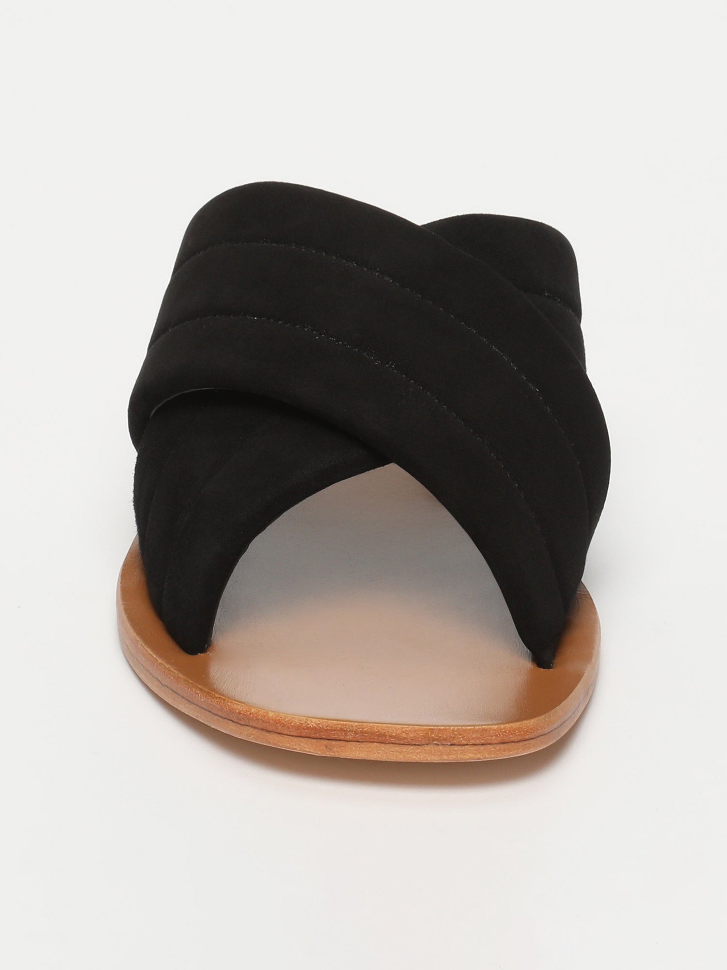 TRU sandales en cuir noir