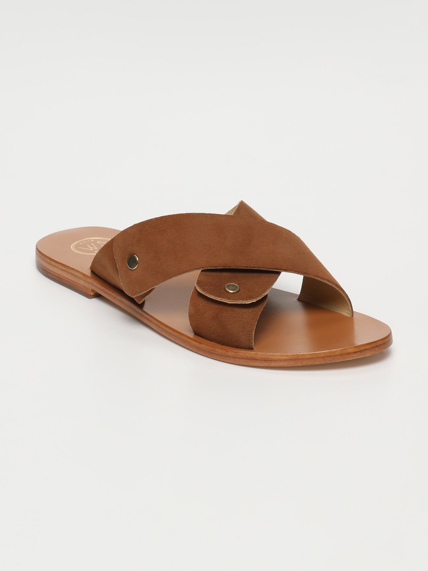 DEEPTA sandales en cuir camel