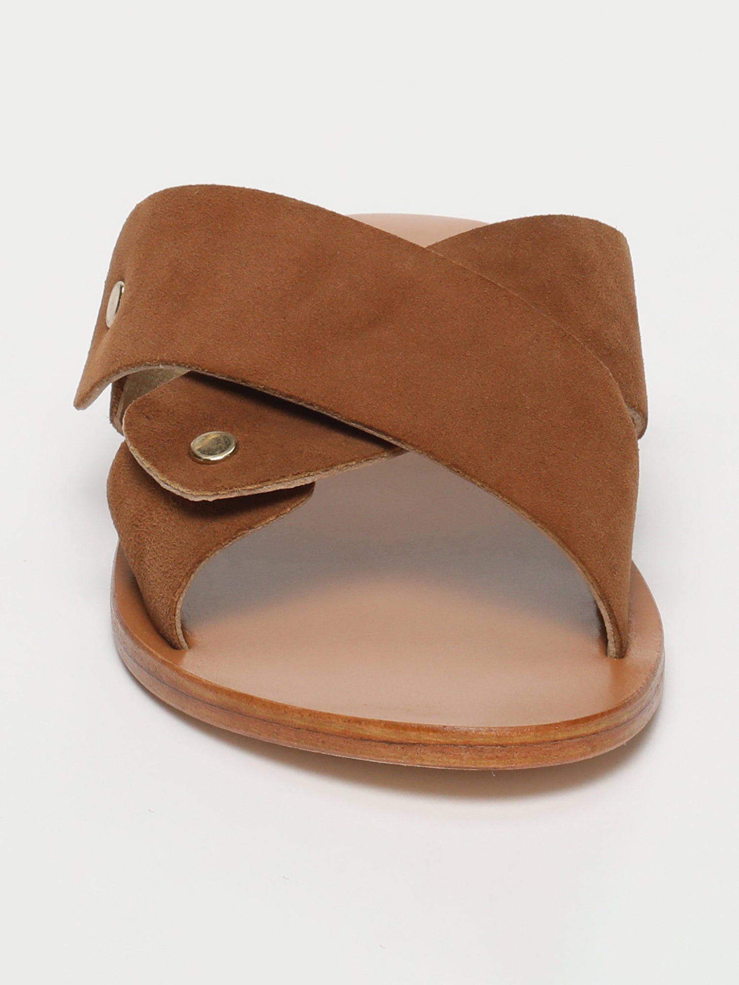 DEEPTA sandales en cuir camel