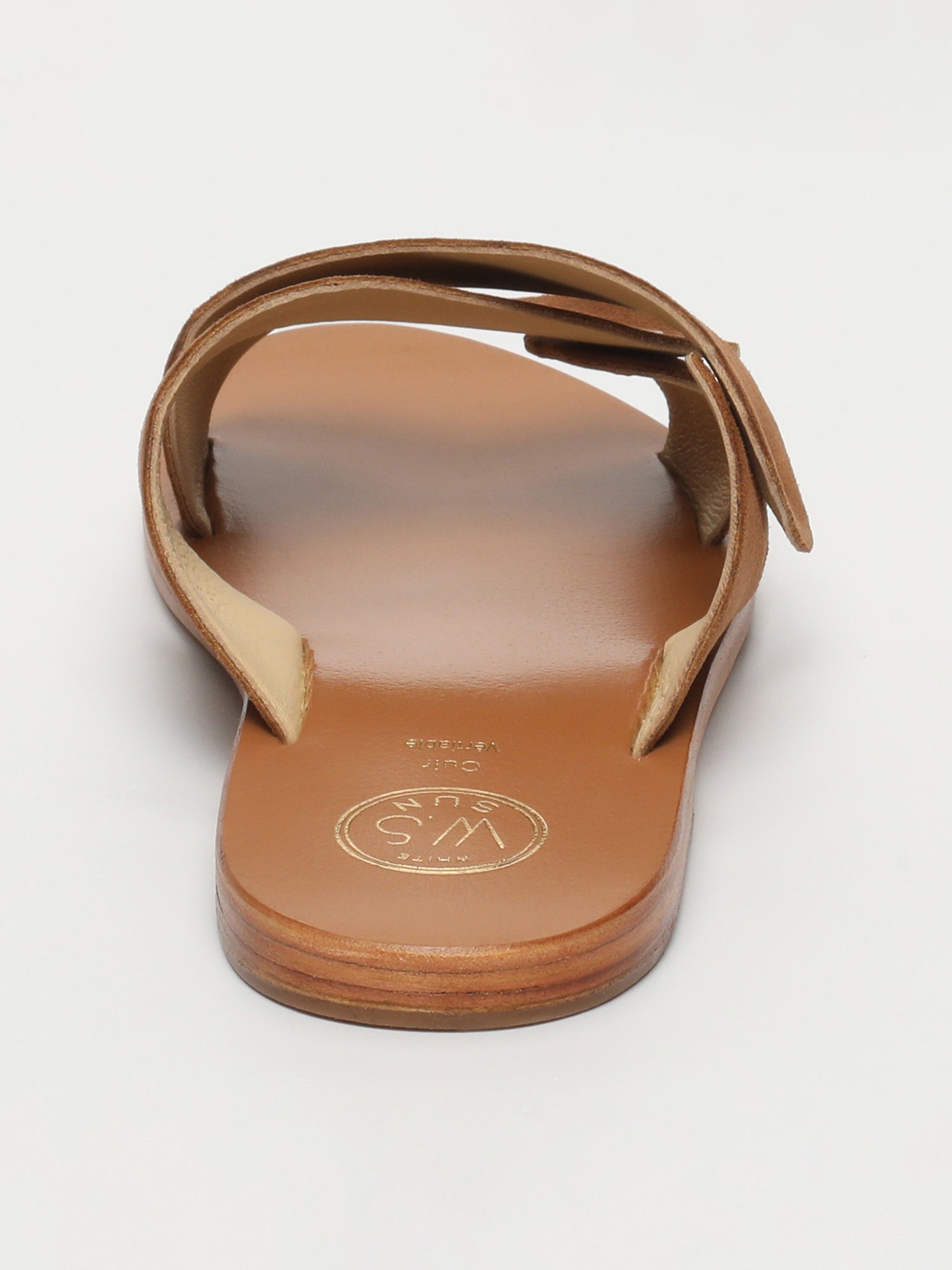 DEEPTA sandales en cuir camel