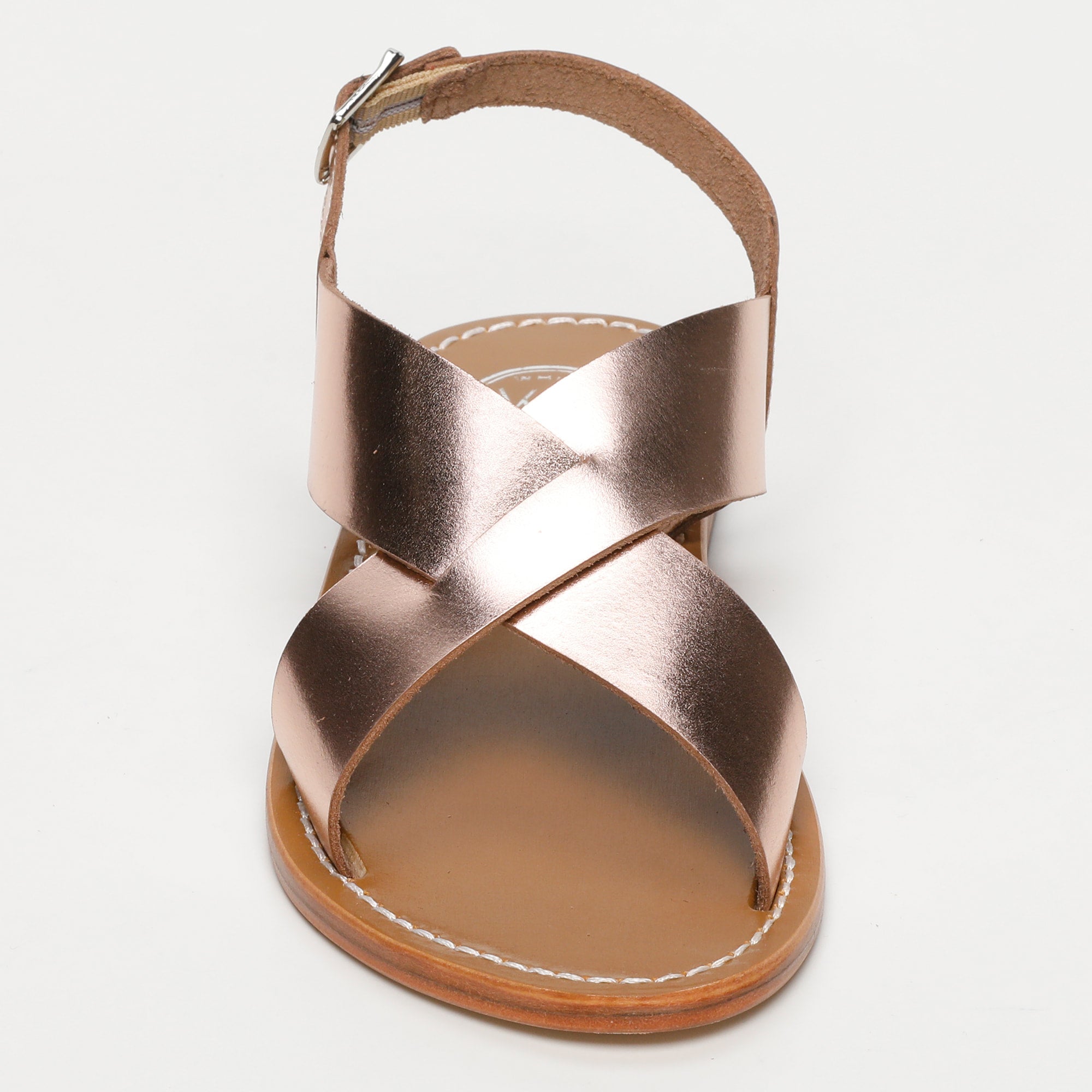 AULESTES sandales en cuir or rose