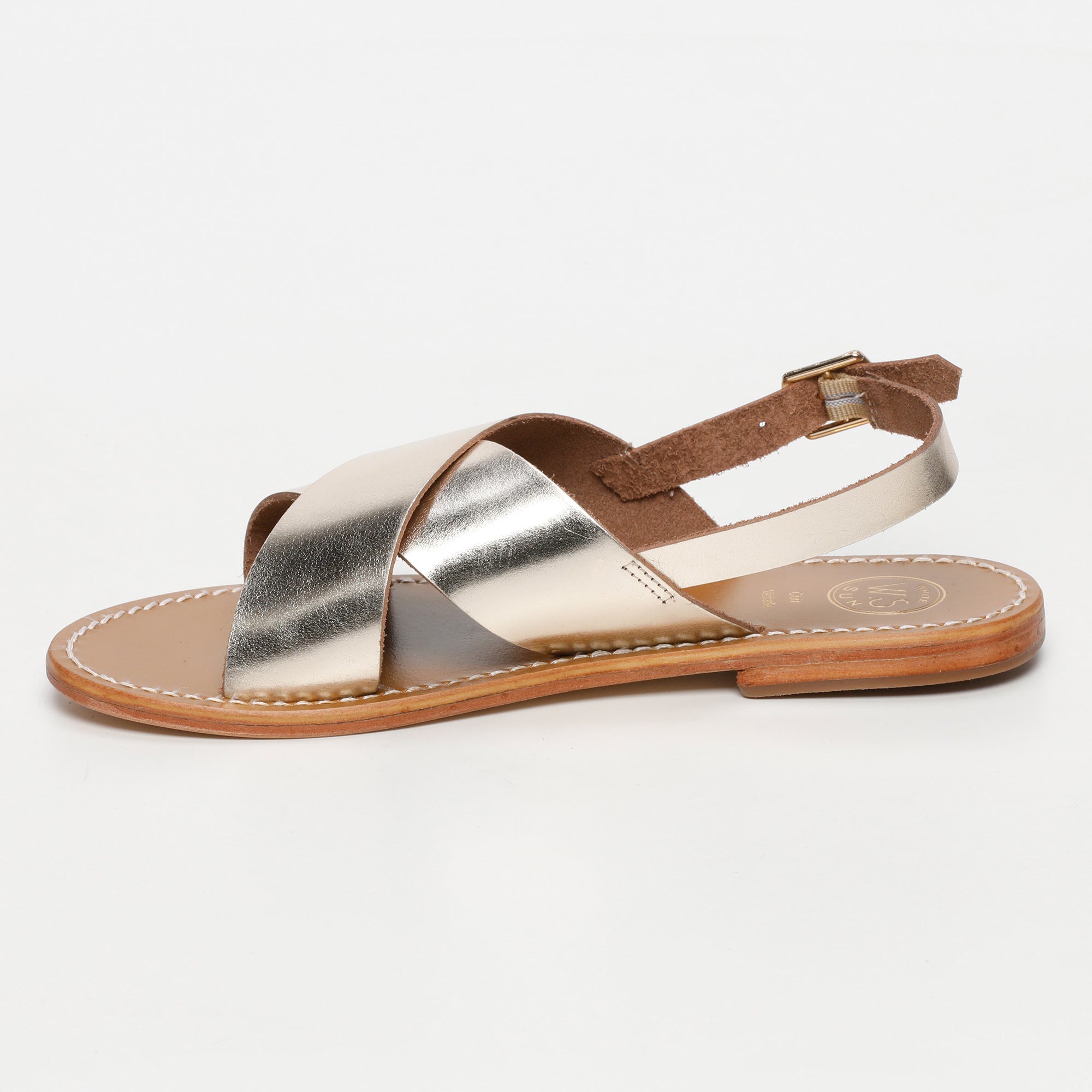 MACAPA sandales en cuir or