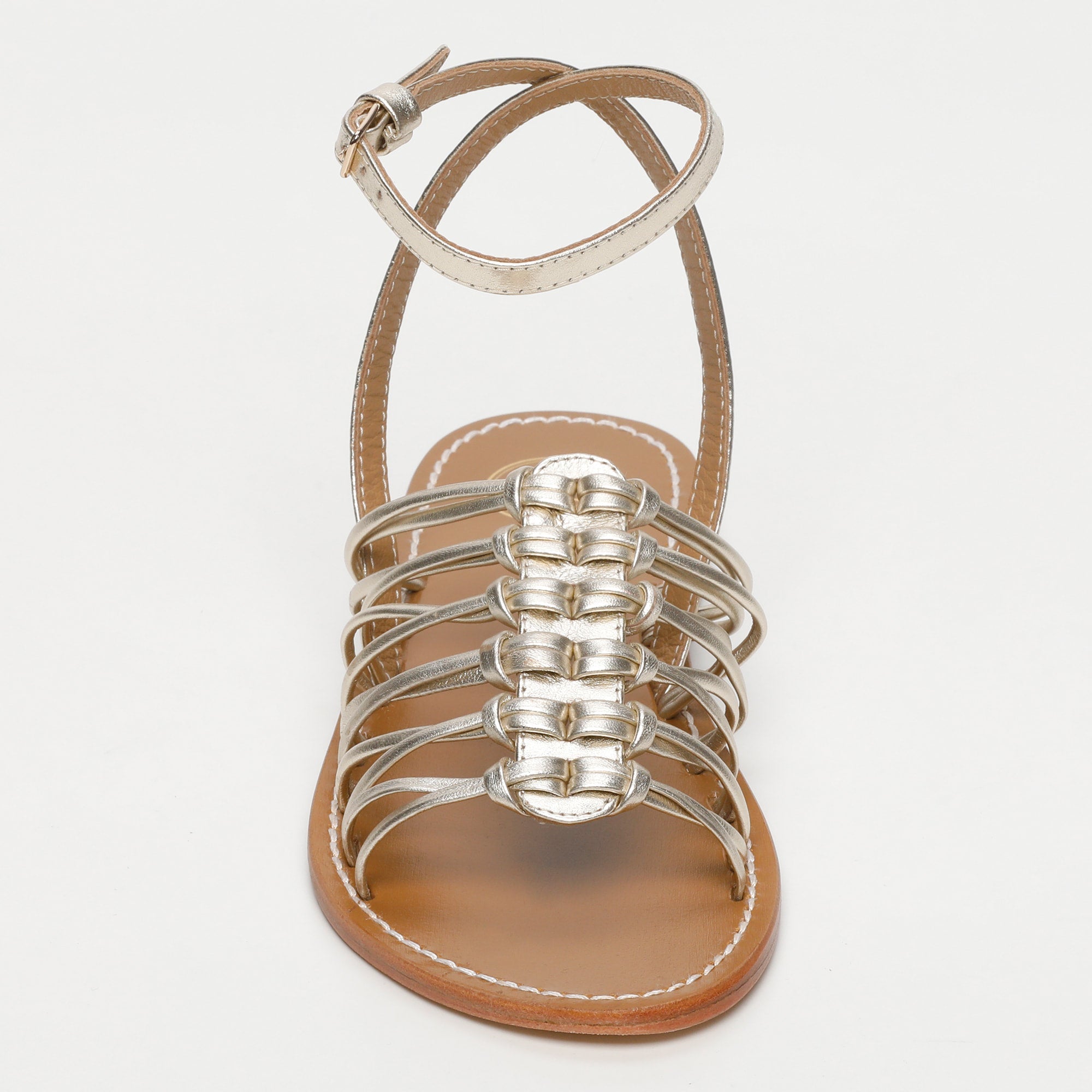 DEEPITHA sandales bracelet de cheville en cuir or