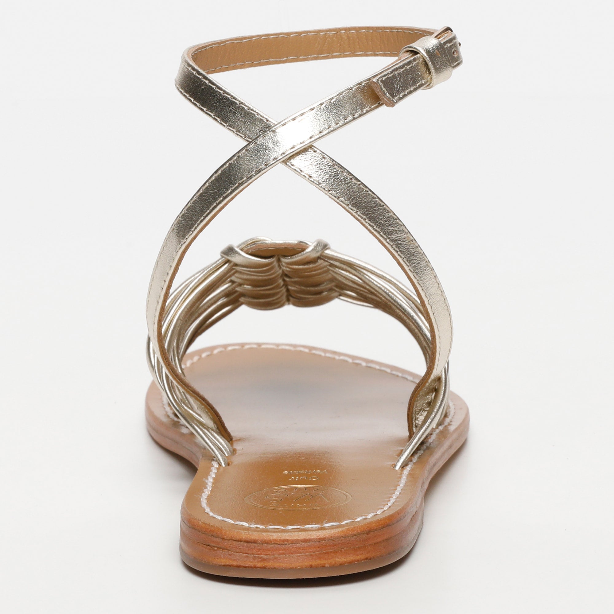 DEEPITHA sandales bracelet de cheville en cuir or