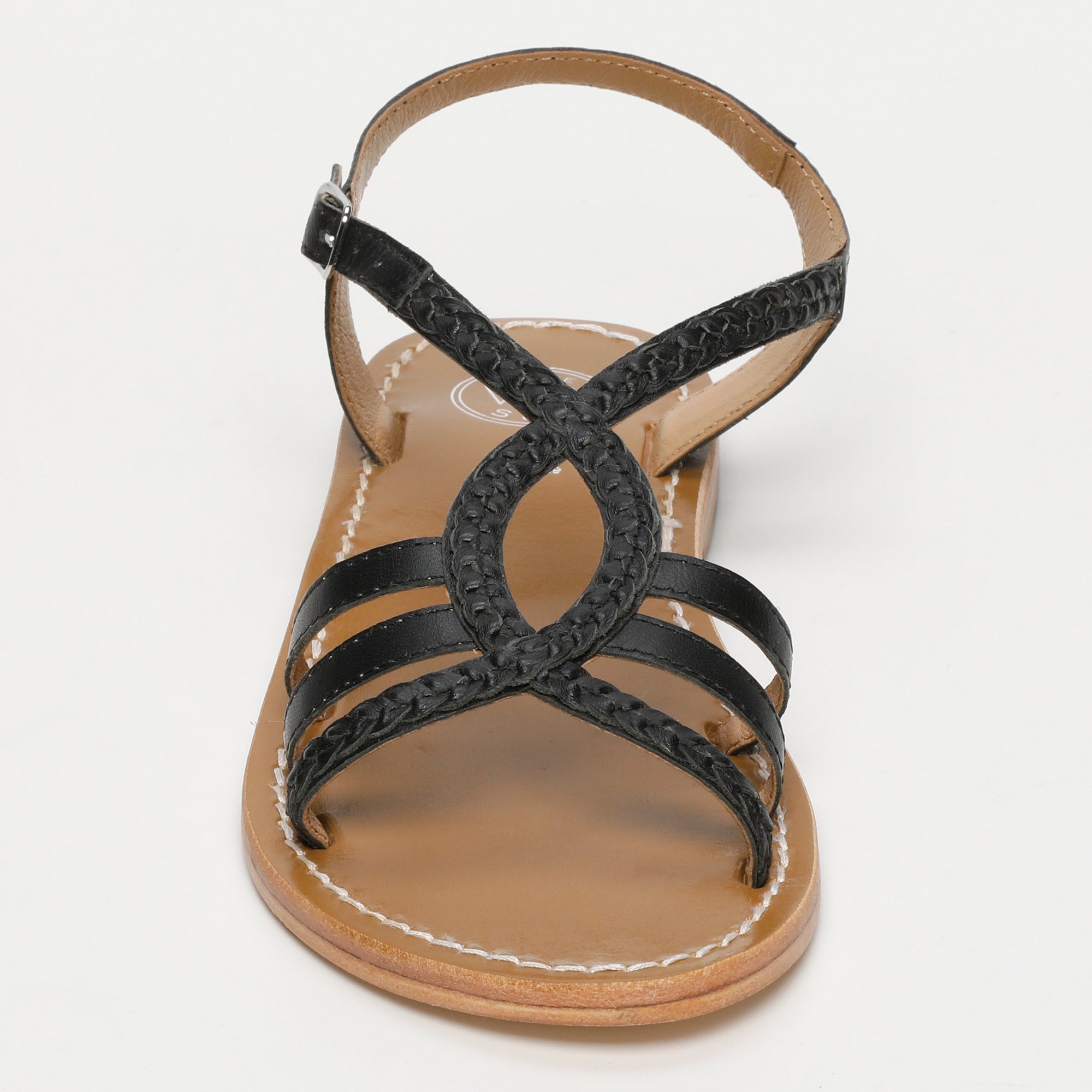 TESS sandales en cuir noir