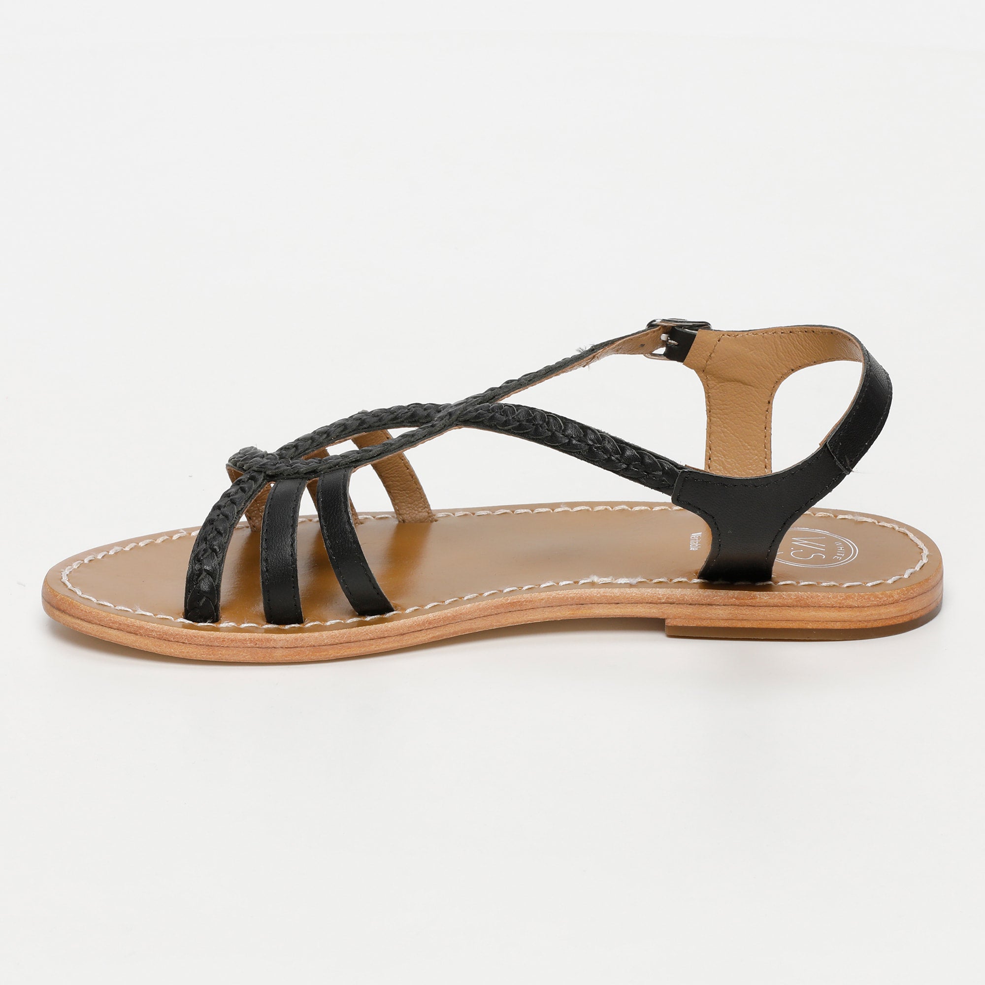 TESS sandales en cuir noir