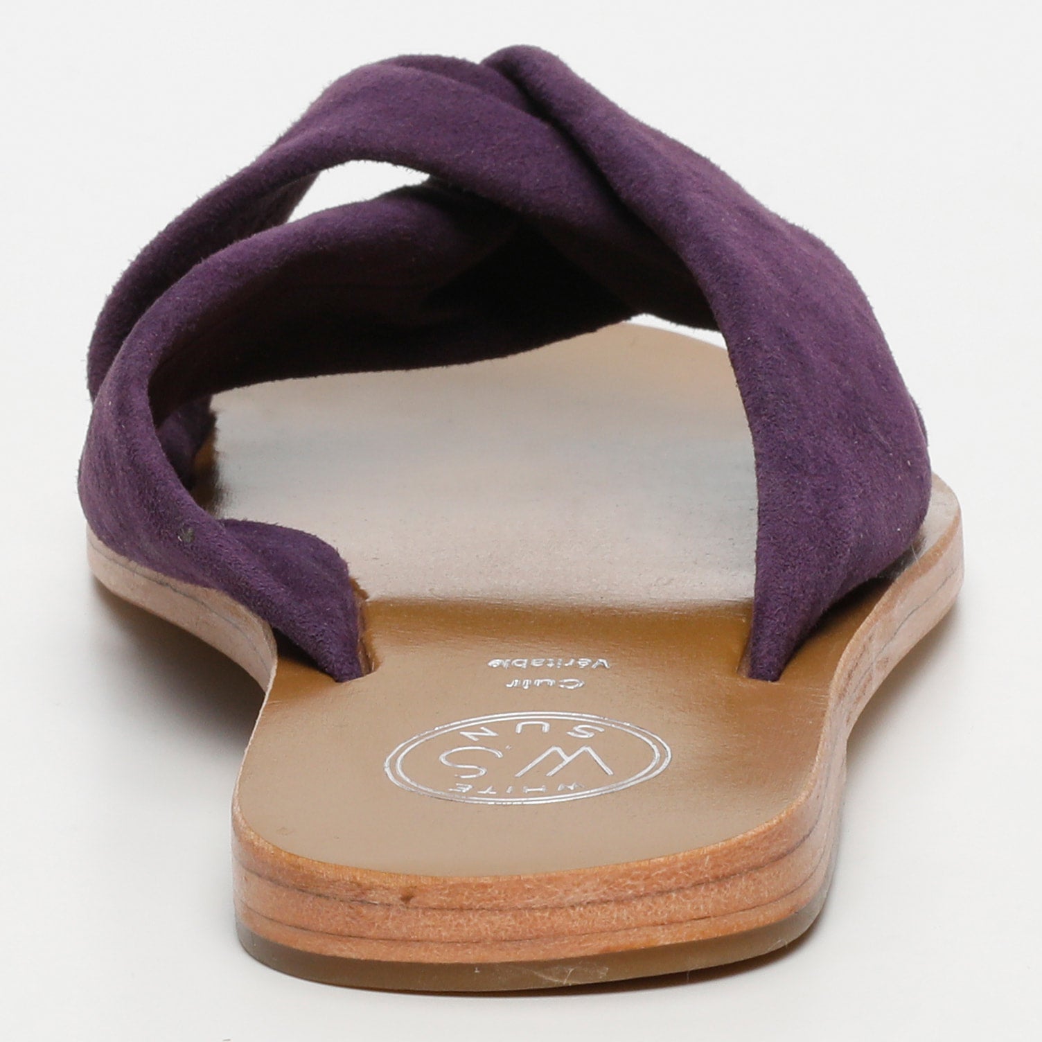 BANSARI mules en cuir améthyste