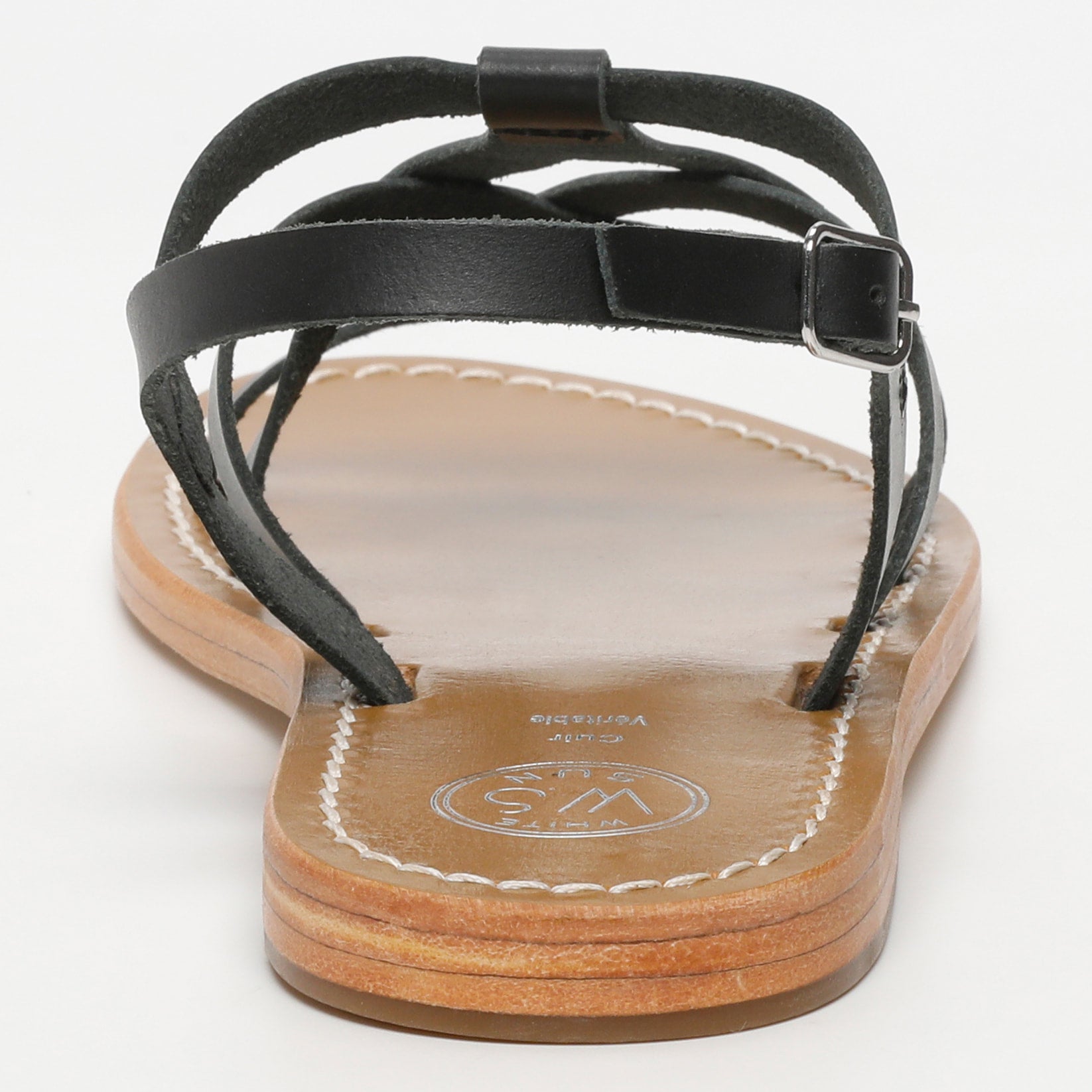 TIMISAORA sandales en cuir noir