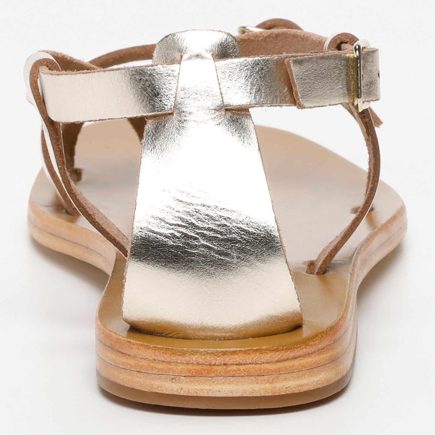 IDALIA sandales entre doigt en cuir or