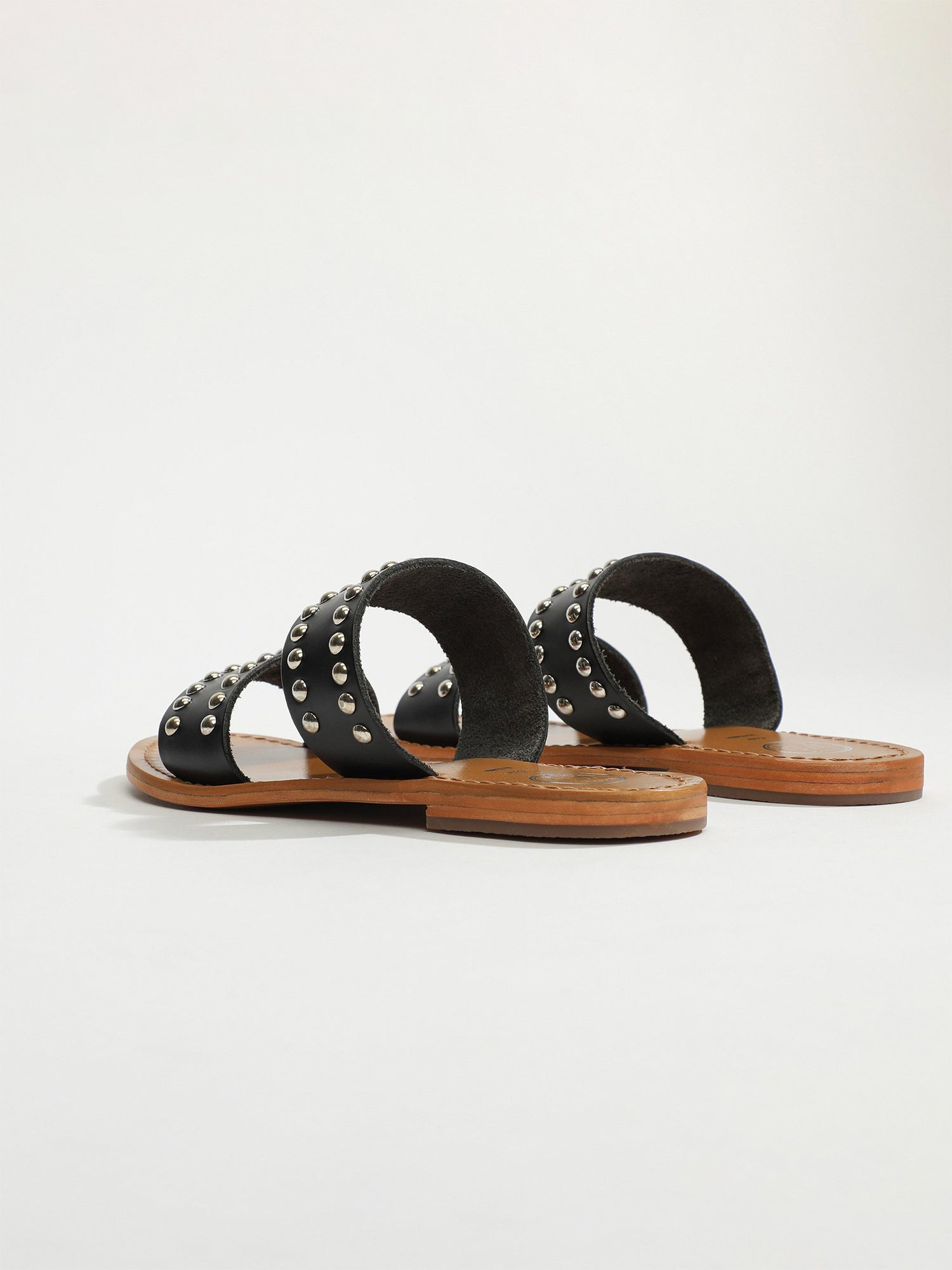 FORTESA sandales en cuir noir