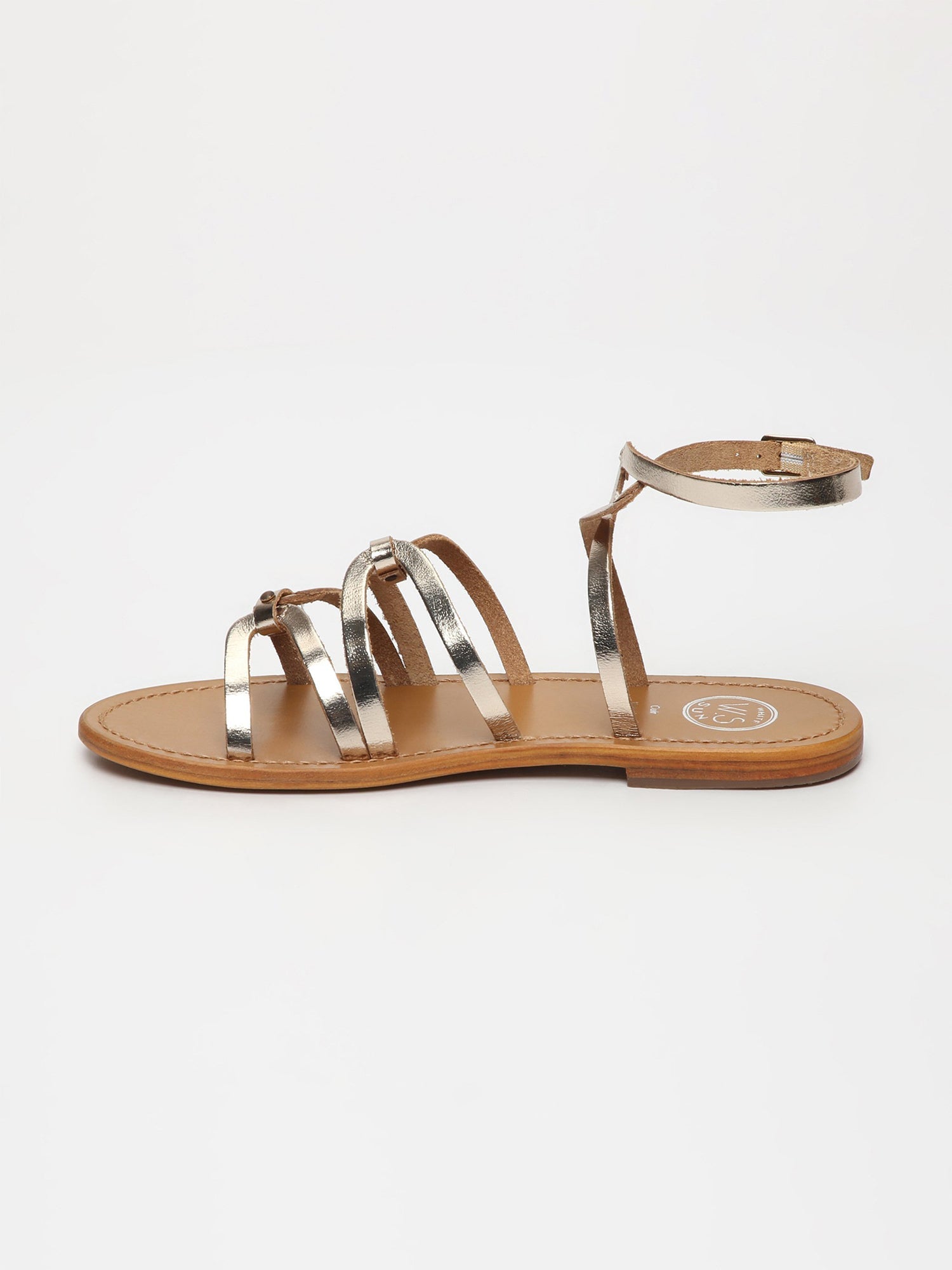 VIKY sandales en cuir or