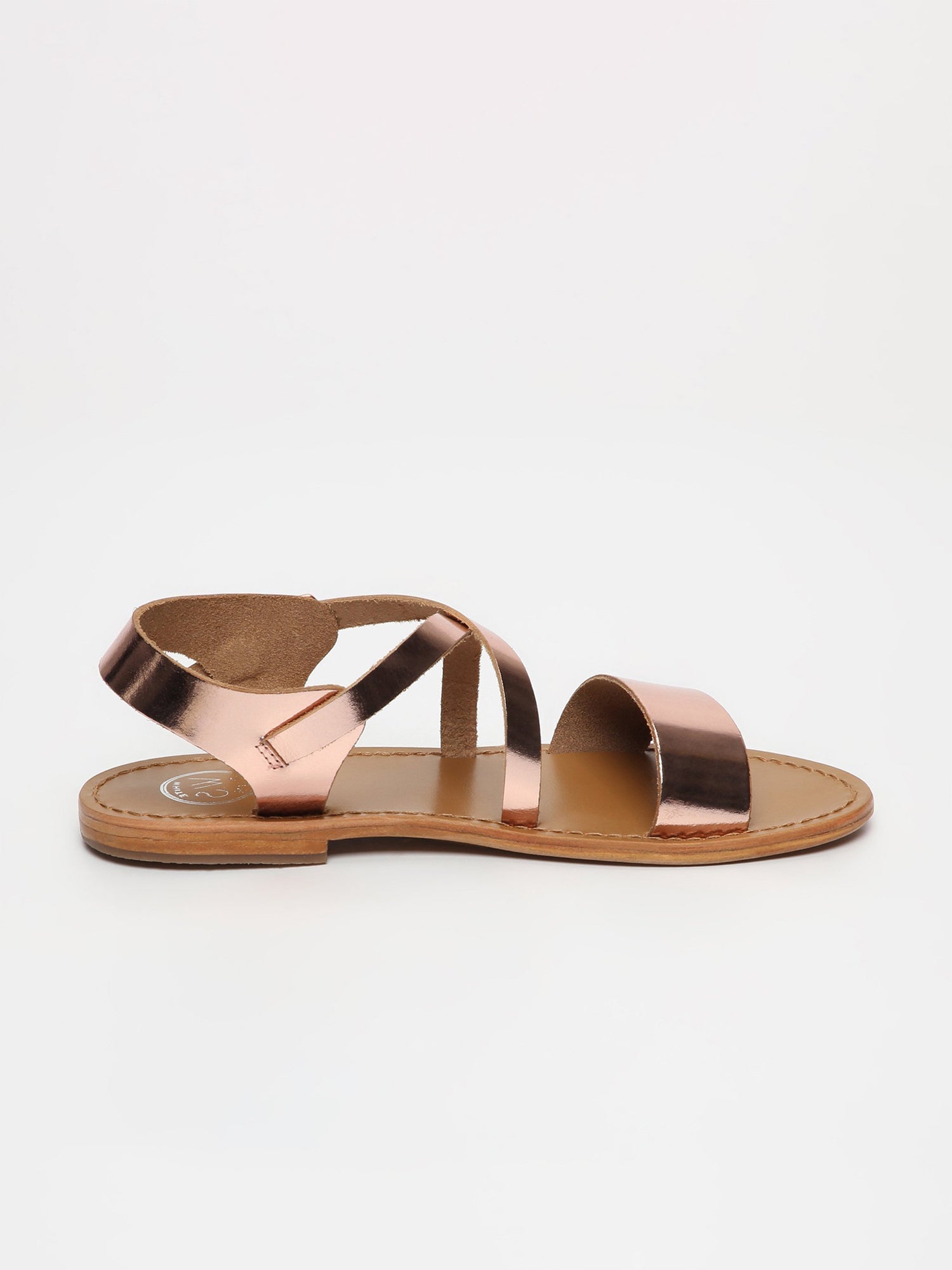 MANAUS sandales en cuir or rose