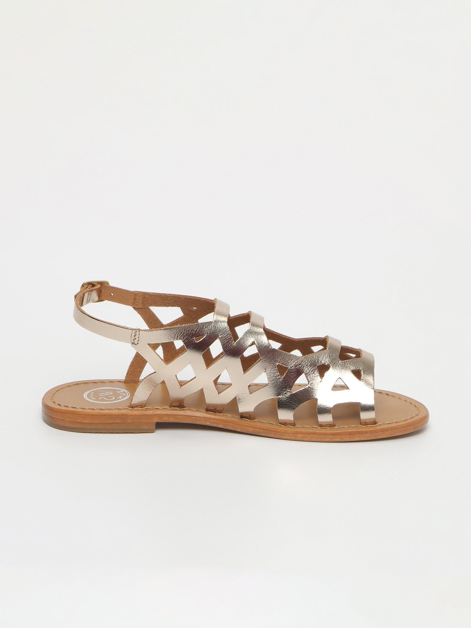ARACATI sandales spartiates en cuir or