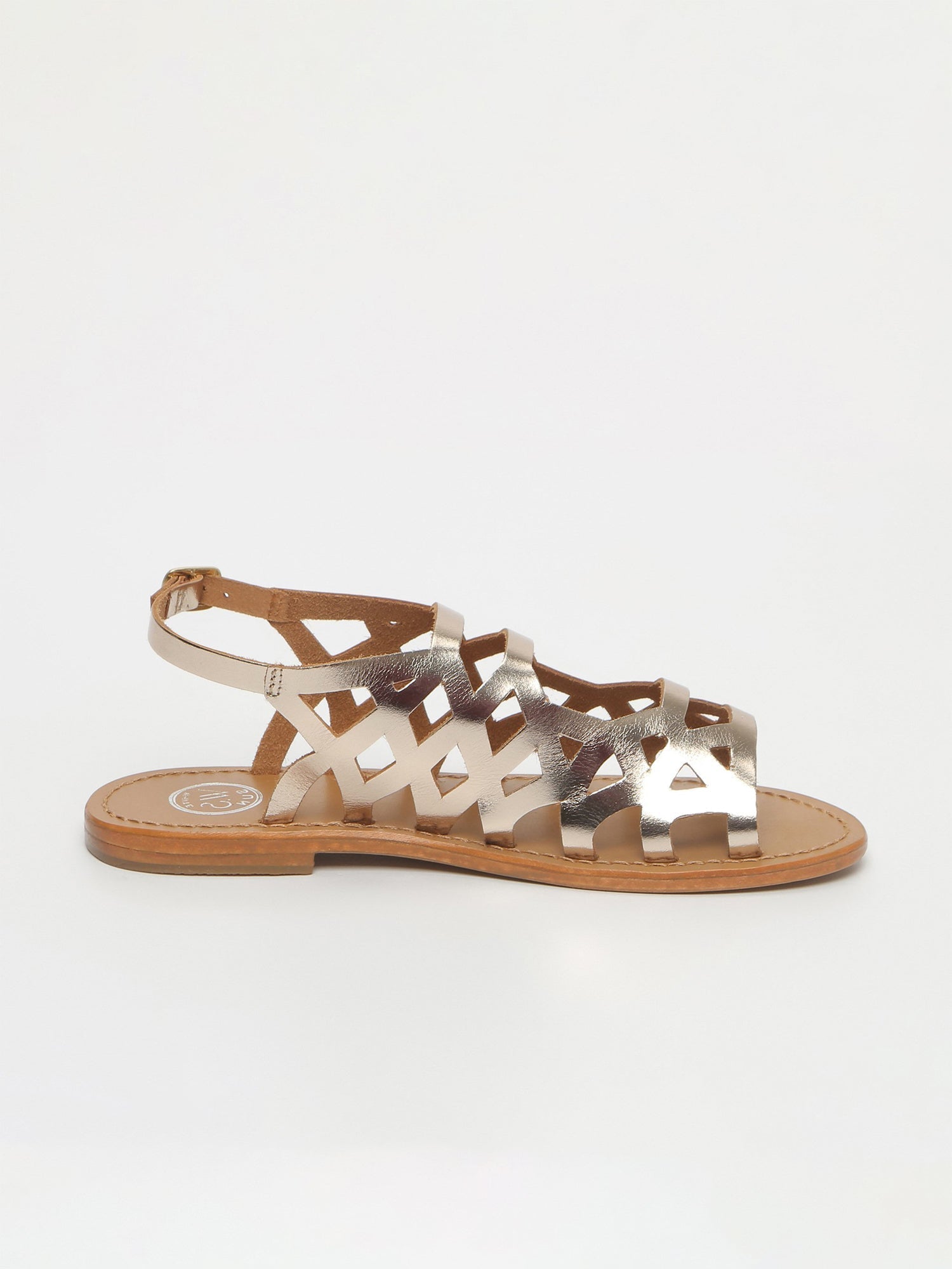 ARACATI sandales spartiates en cuir or