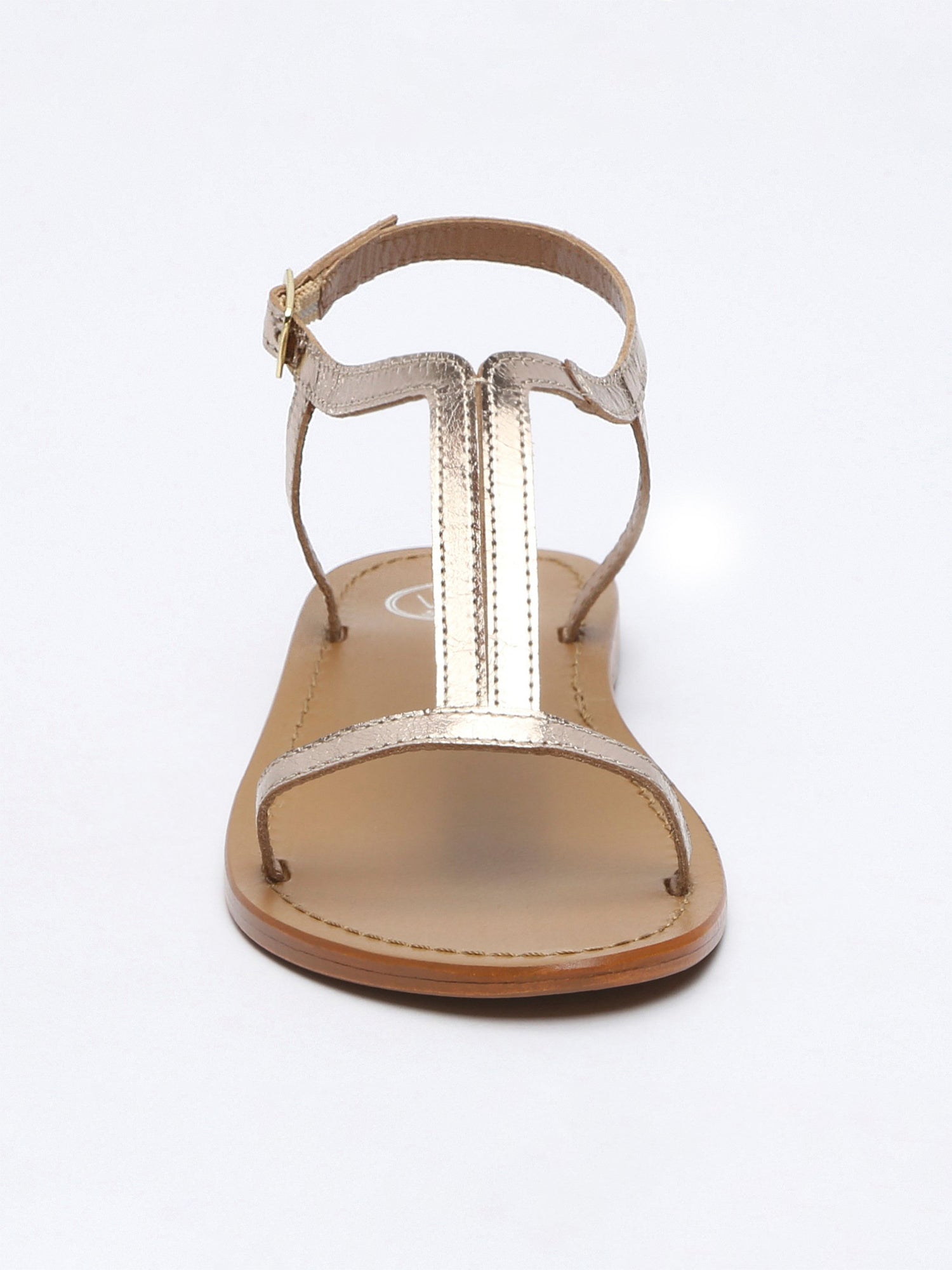 MIRAMAR sandales en cuir or