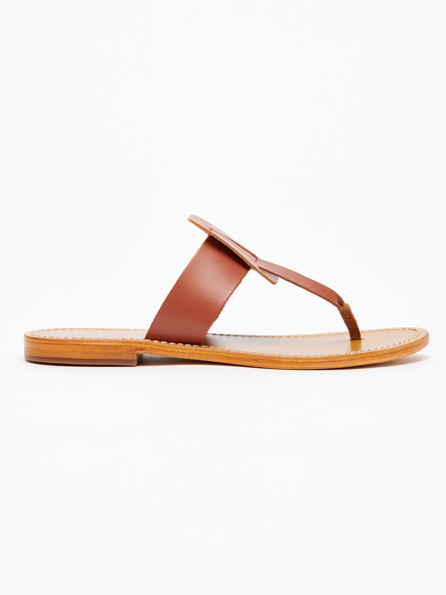 TOMER sandales en cuir camel