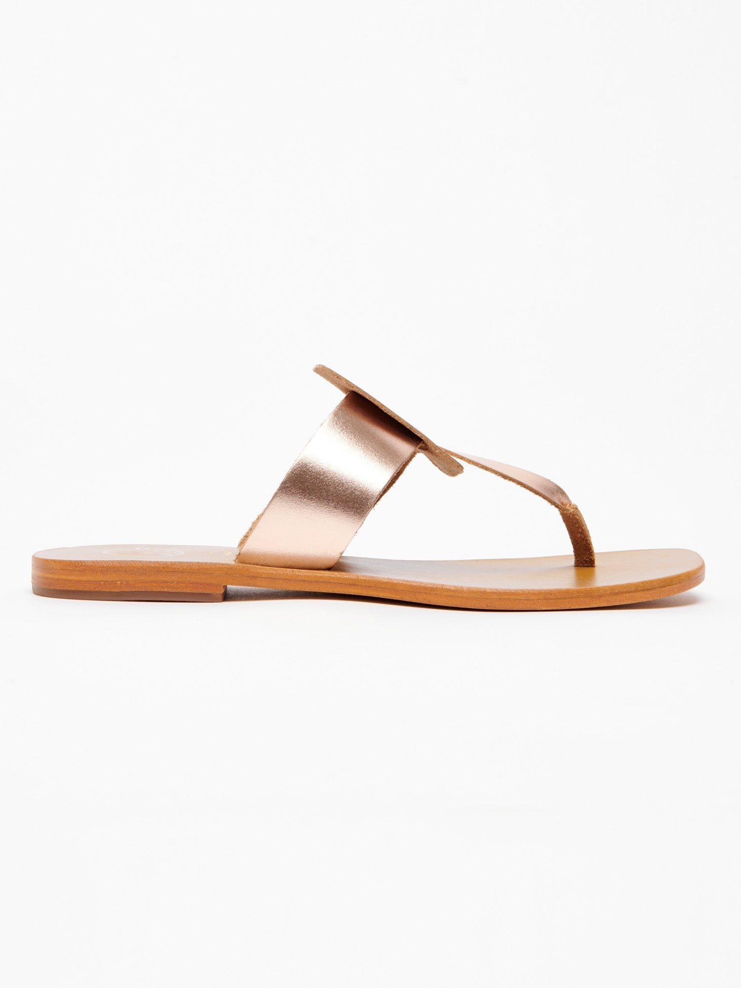 TOMER sandales en cuir or rose