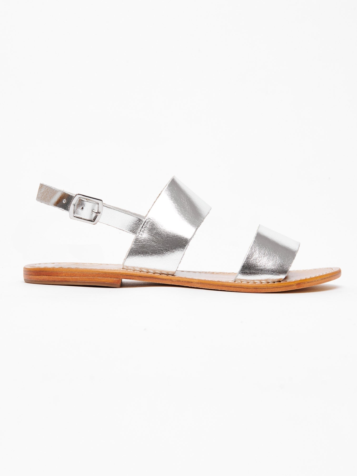 DILETTA sandales en cuir argent