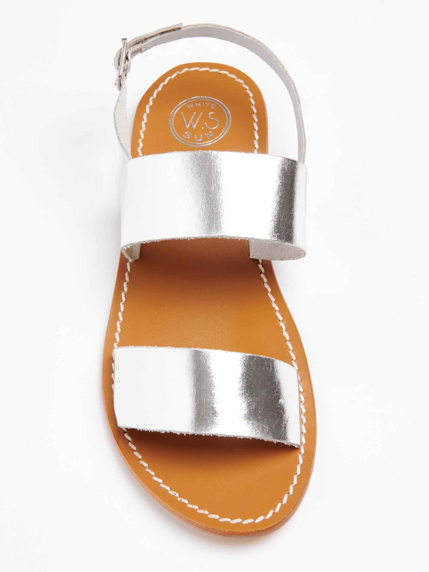 DILETTA sandales en cuir argent