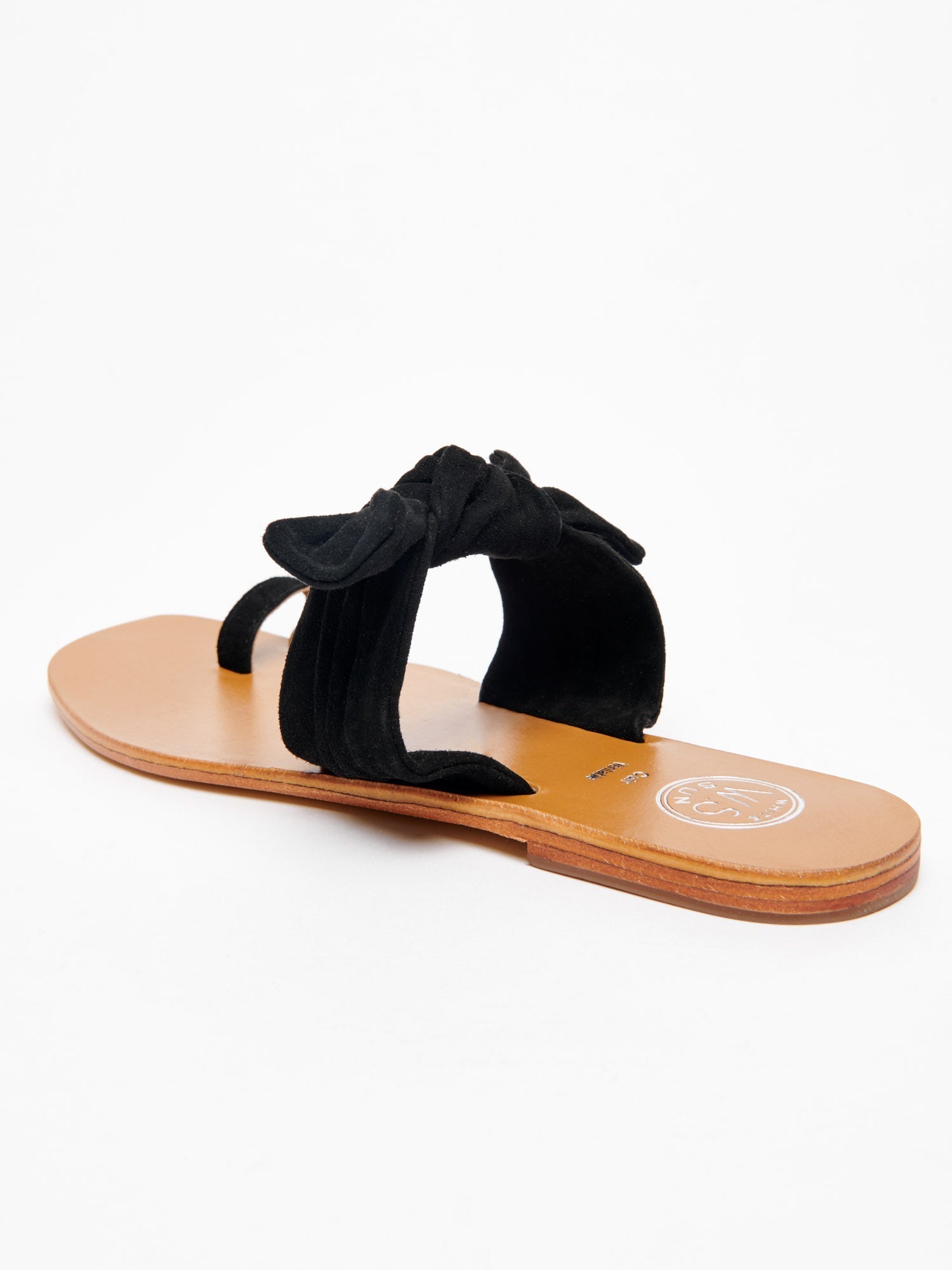 LEOCADIE sandales en cuir noir