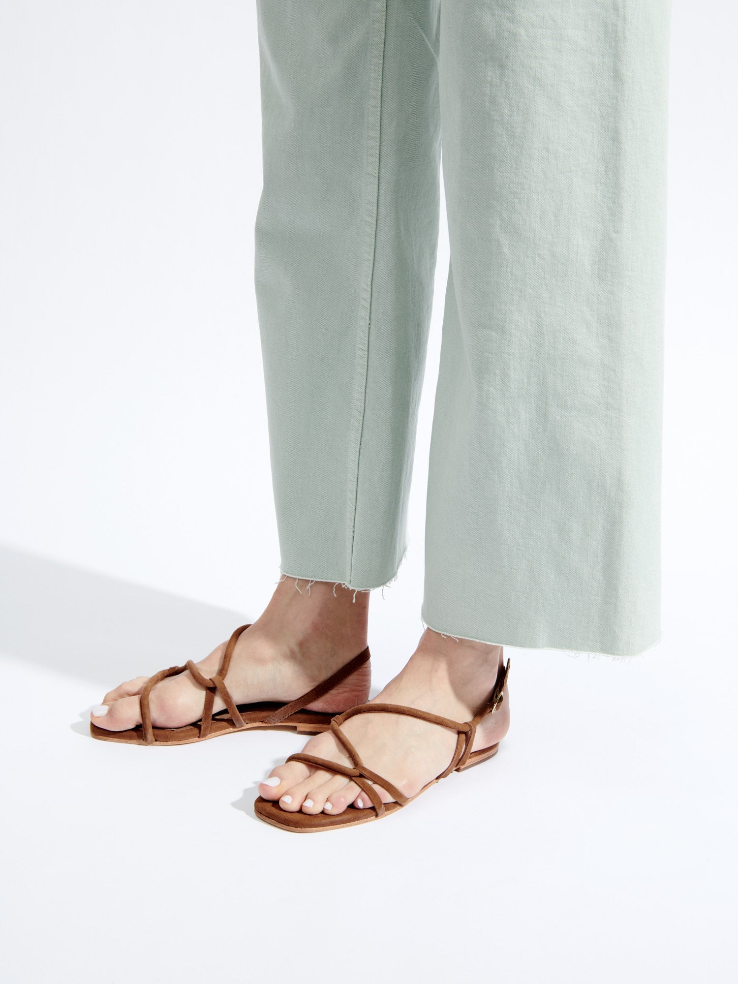 MARGO sandales en cuir camel