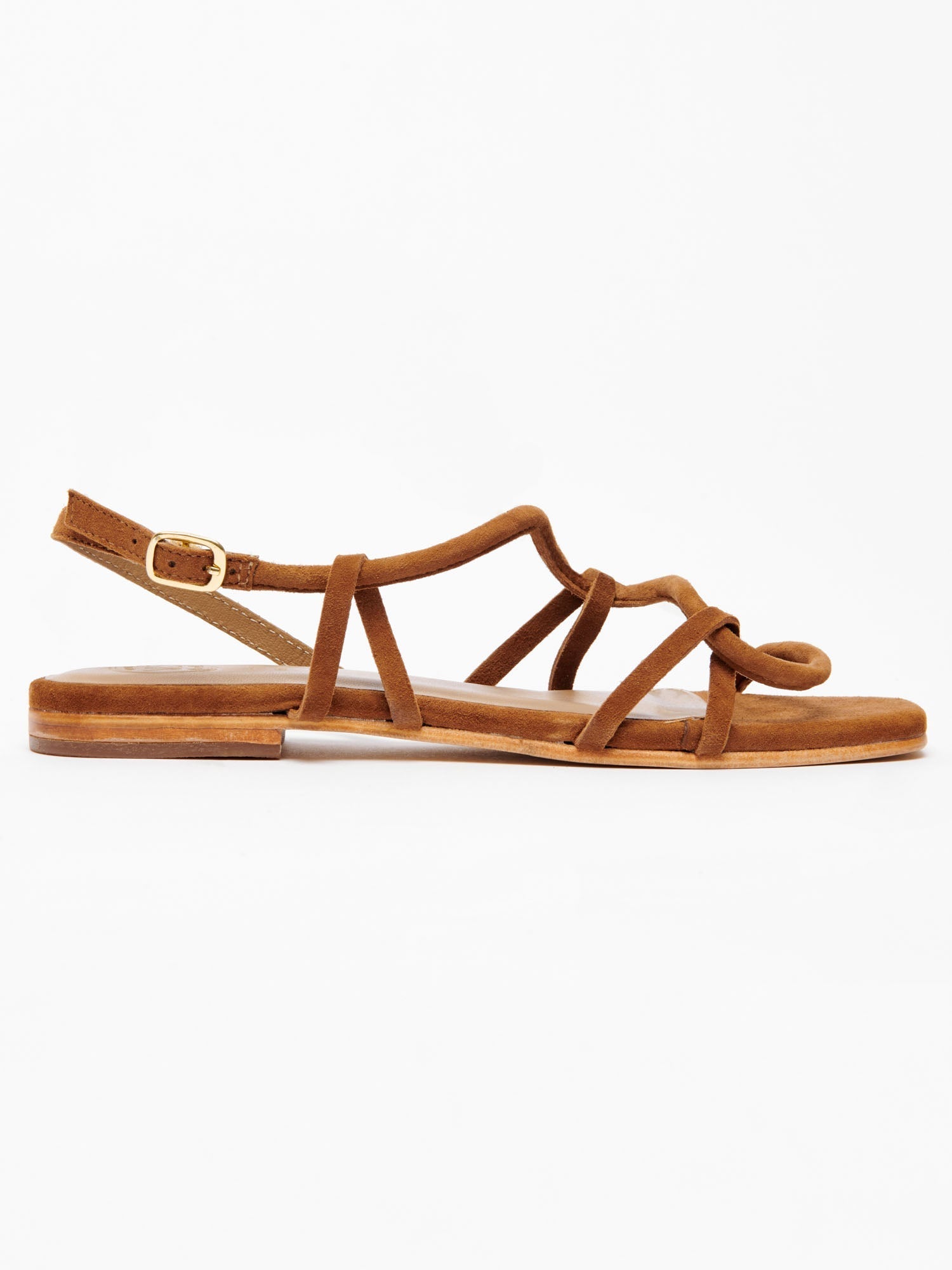 MARGO sandales en cuir camel