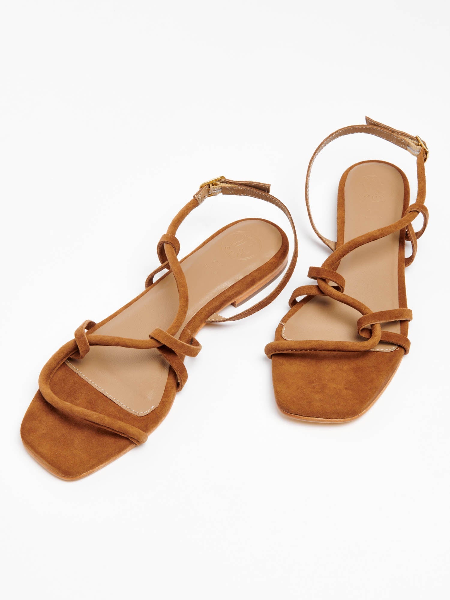 MARGO sandales en cuir camel