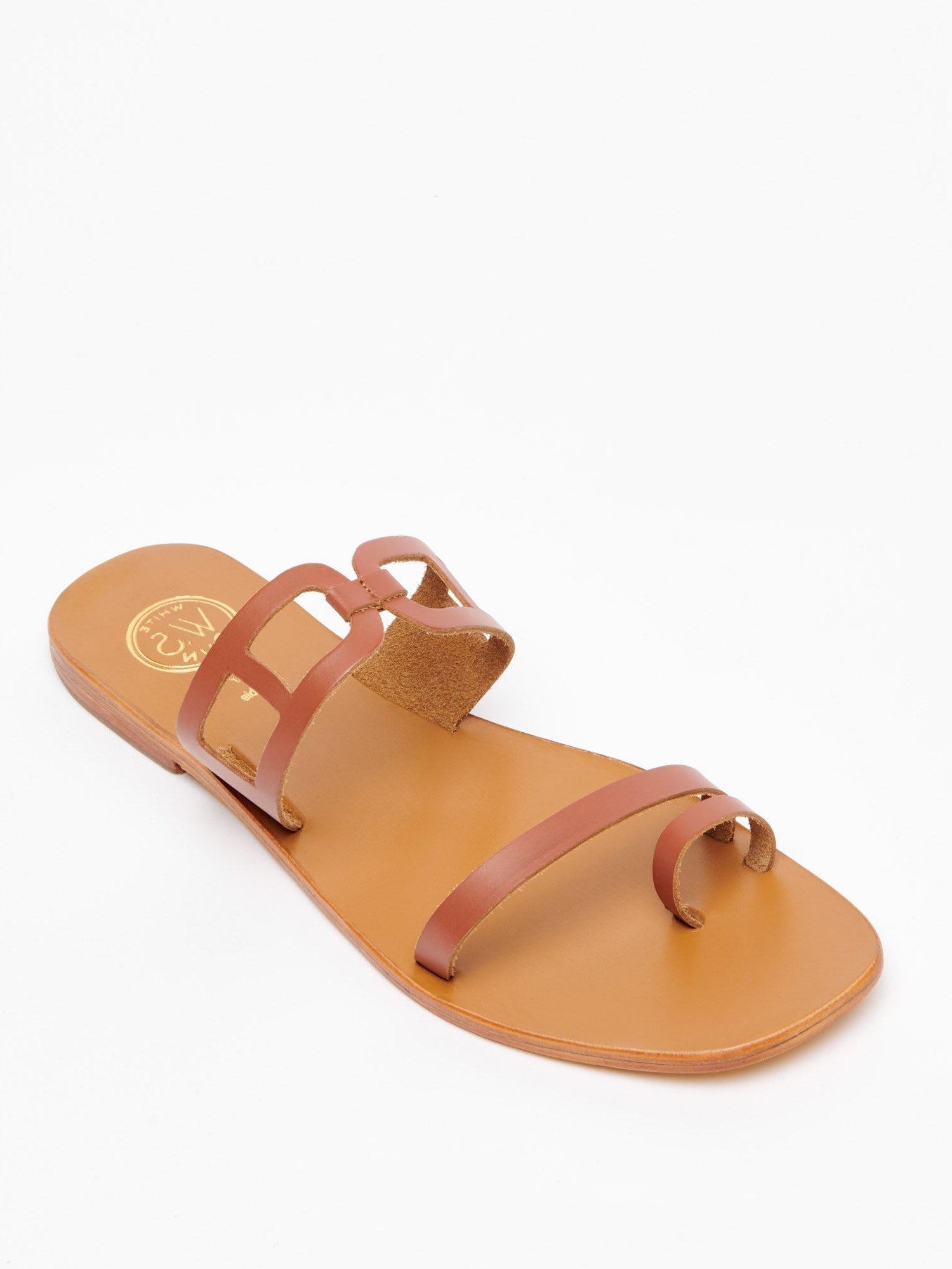 LERIA sandales en cuir camel