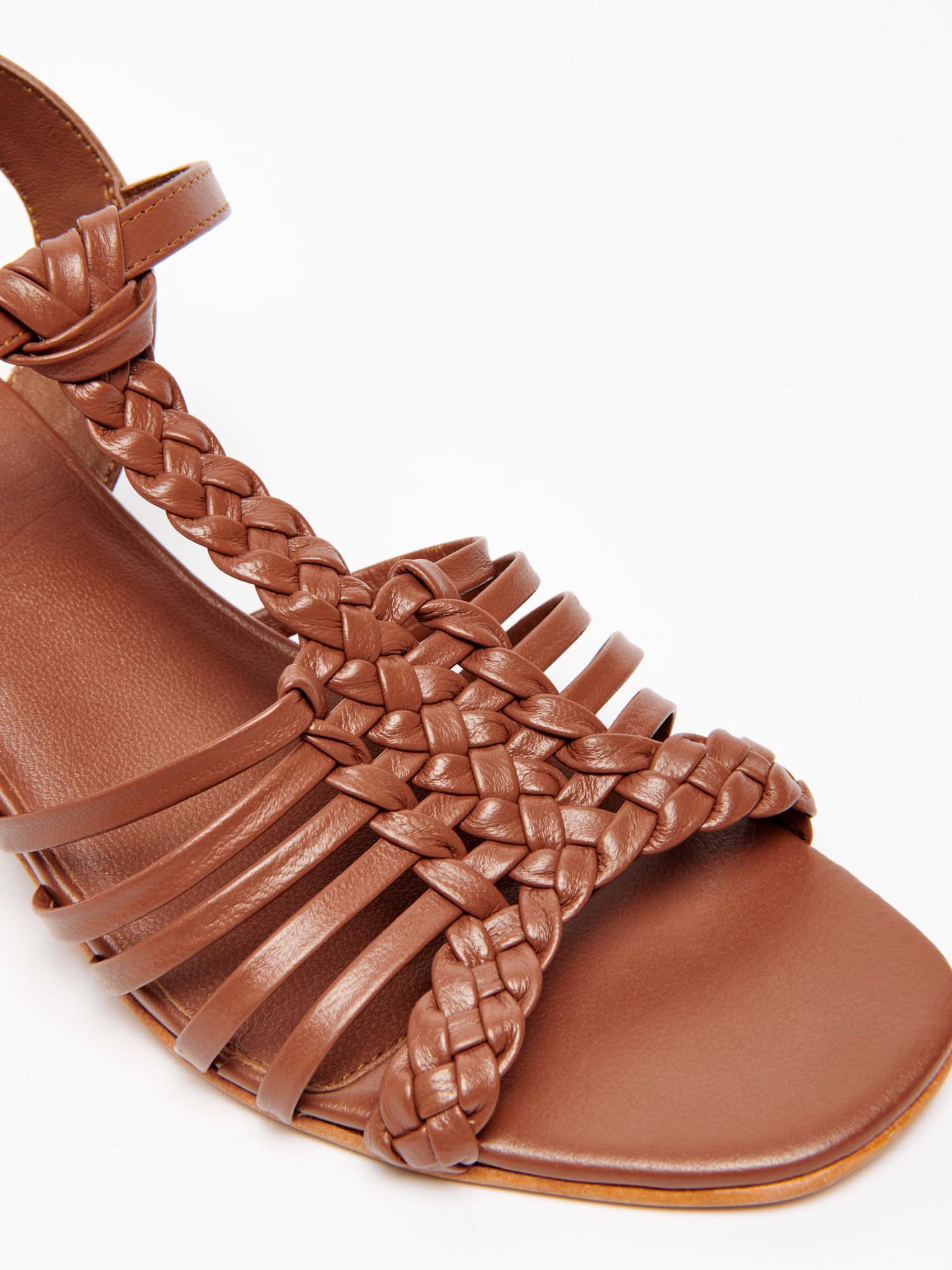 KATELL sandales en cuir camel