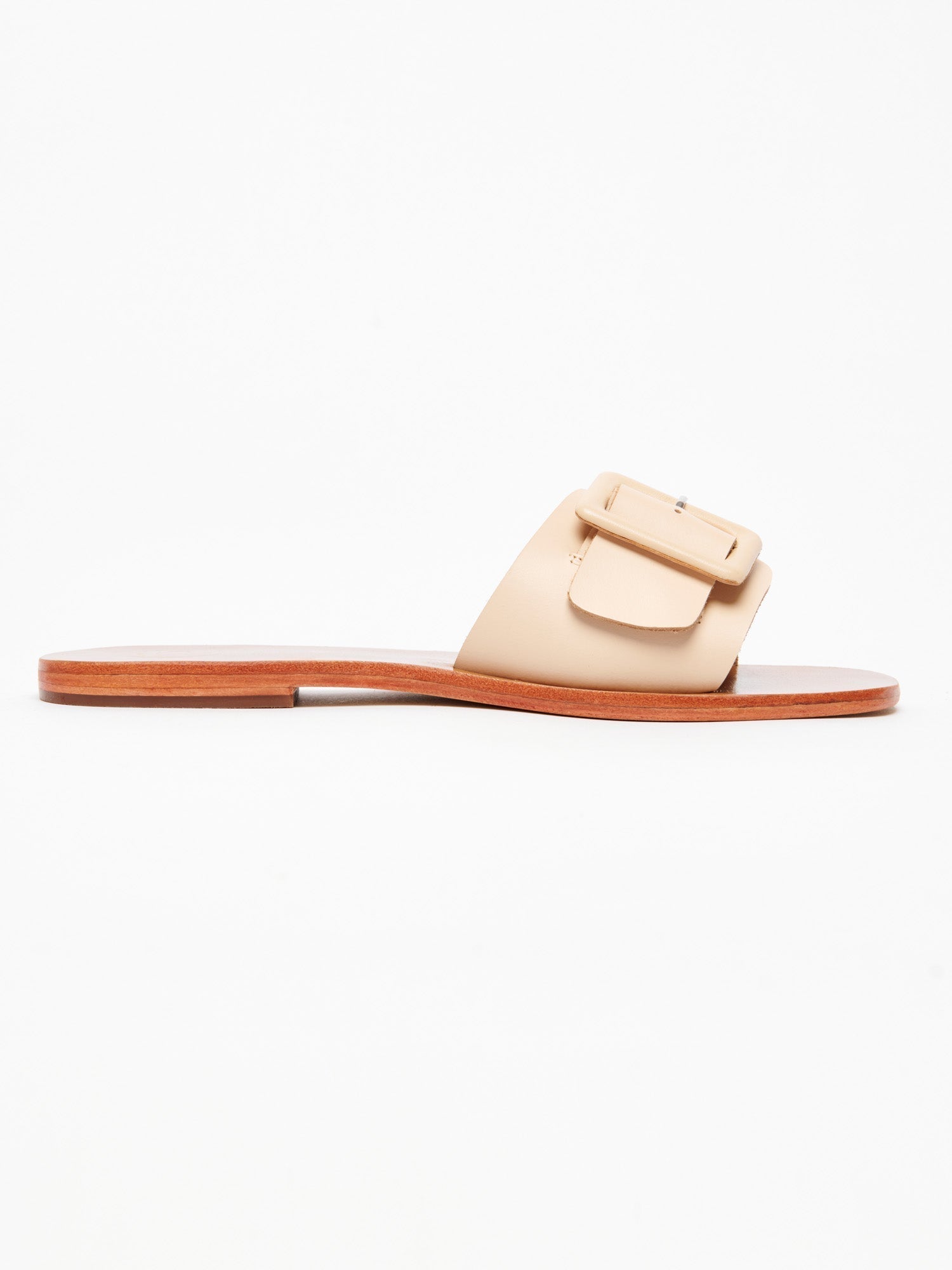 ARDASHIR mules en cuir beige