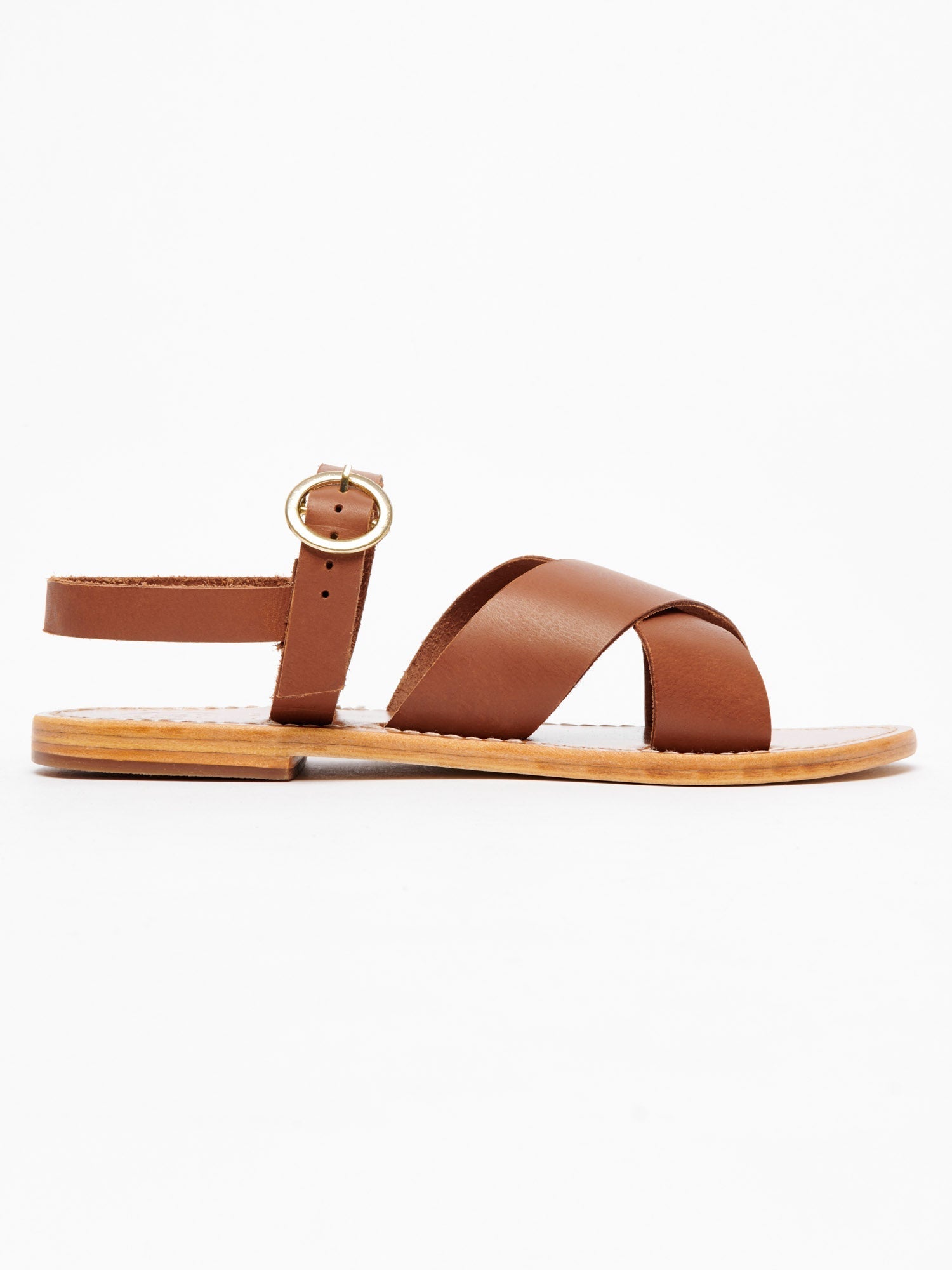 ANOUSHA sandales en cuir marron