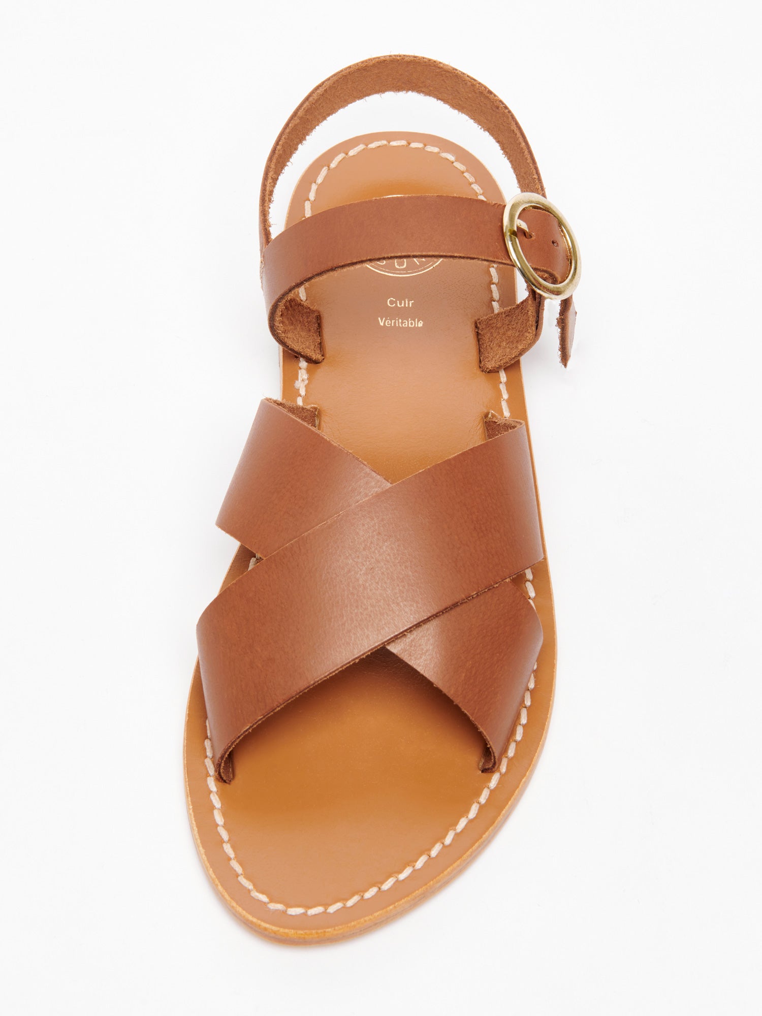 ANOUSHA sandales en cuir marron
