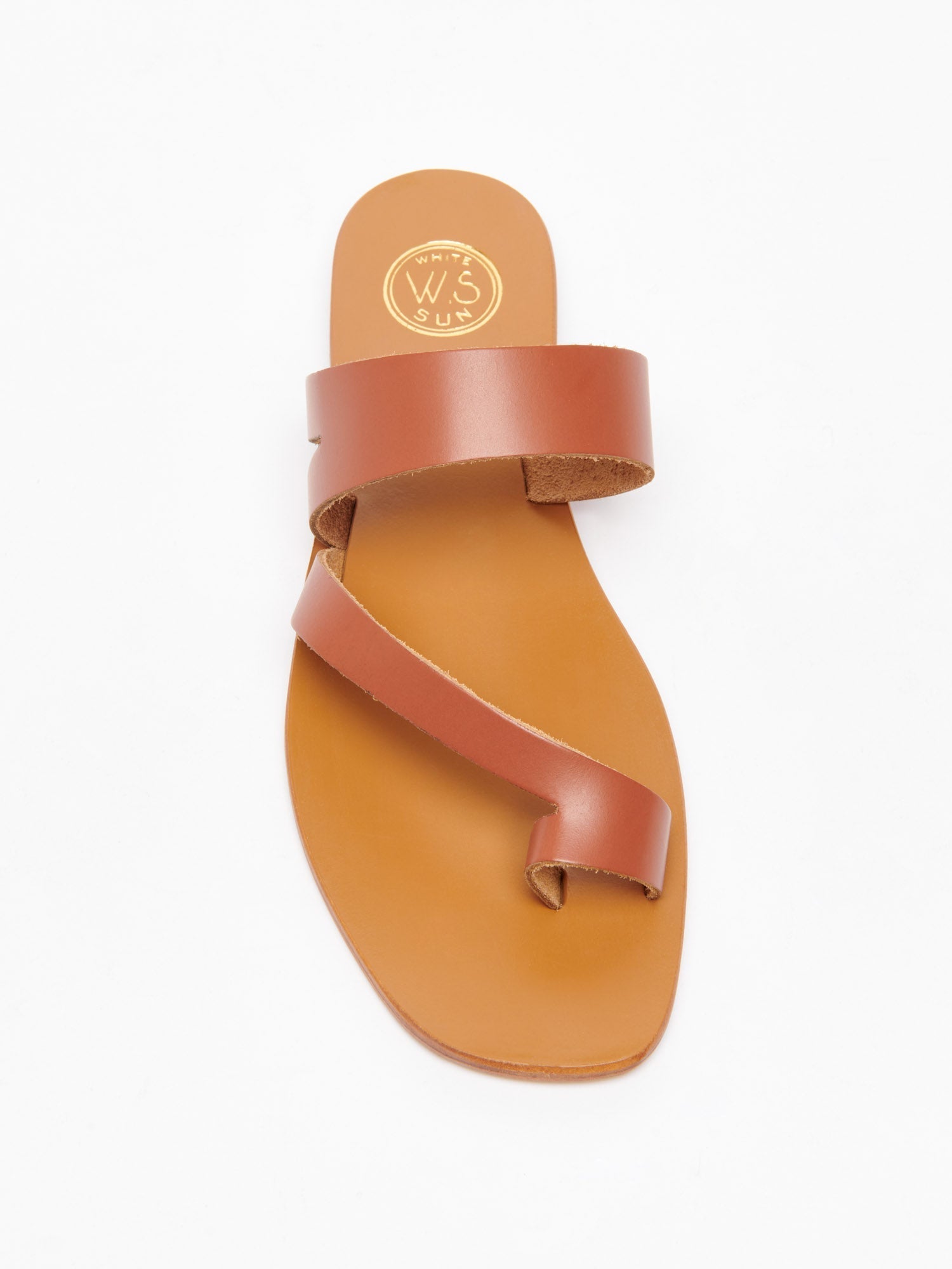 ZARINA sandales en cuir camel