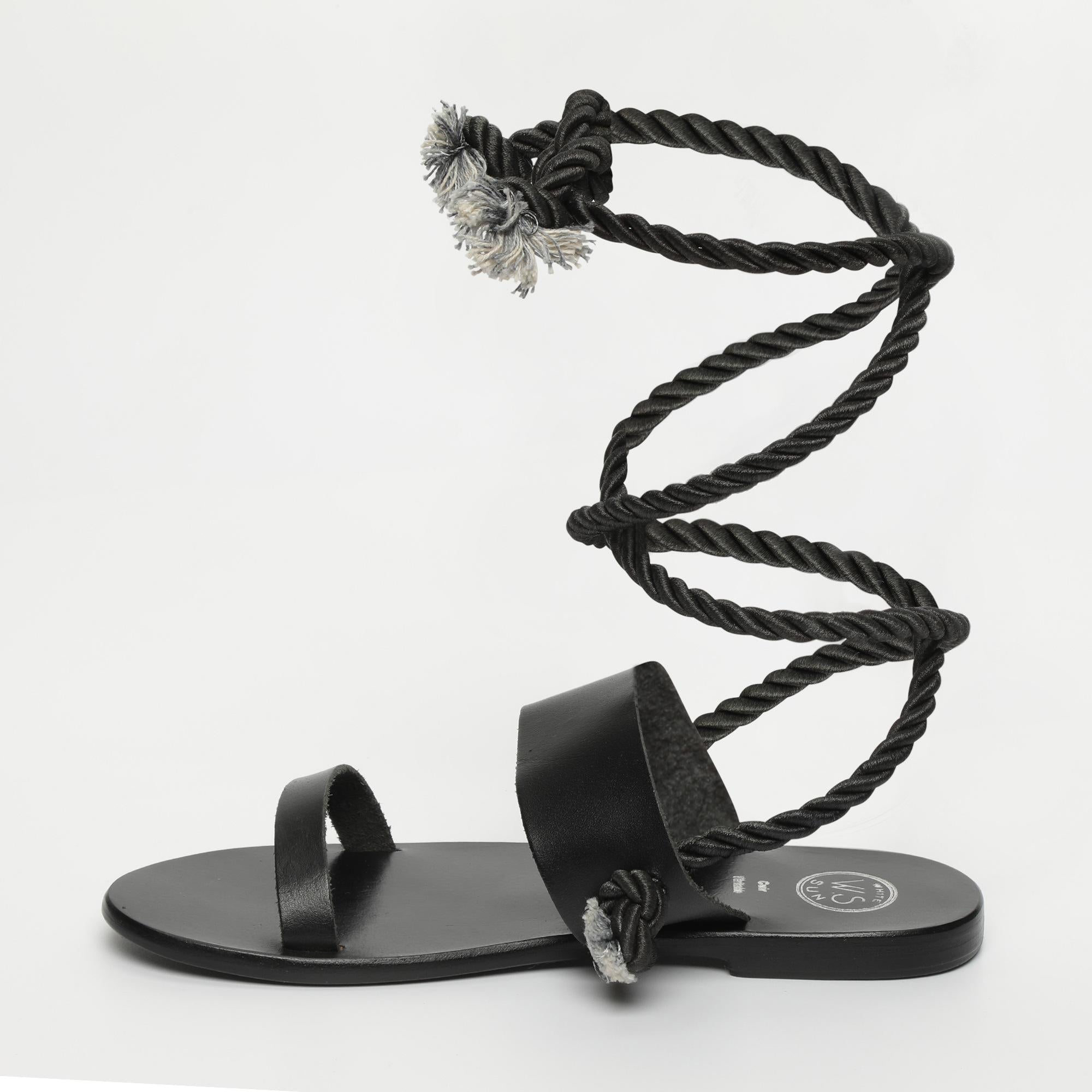 ZADIG sandales en cuir noir