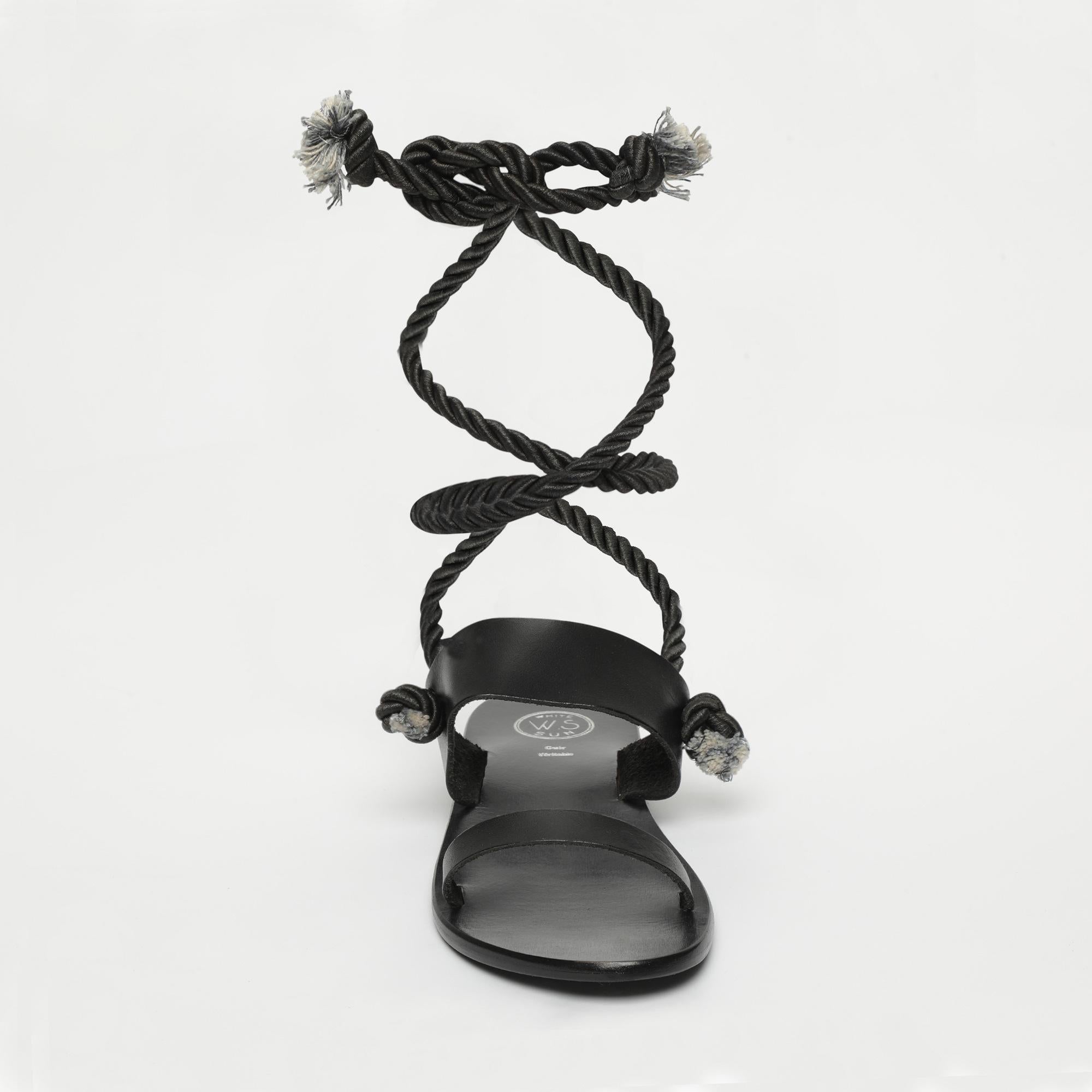 ZADIG sandales en cuir noir