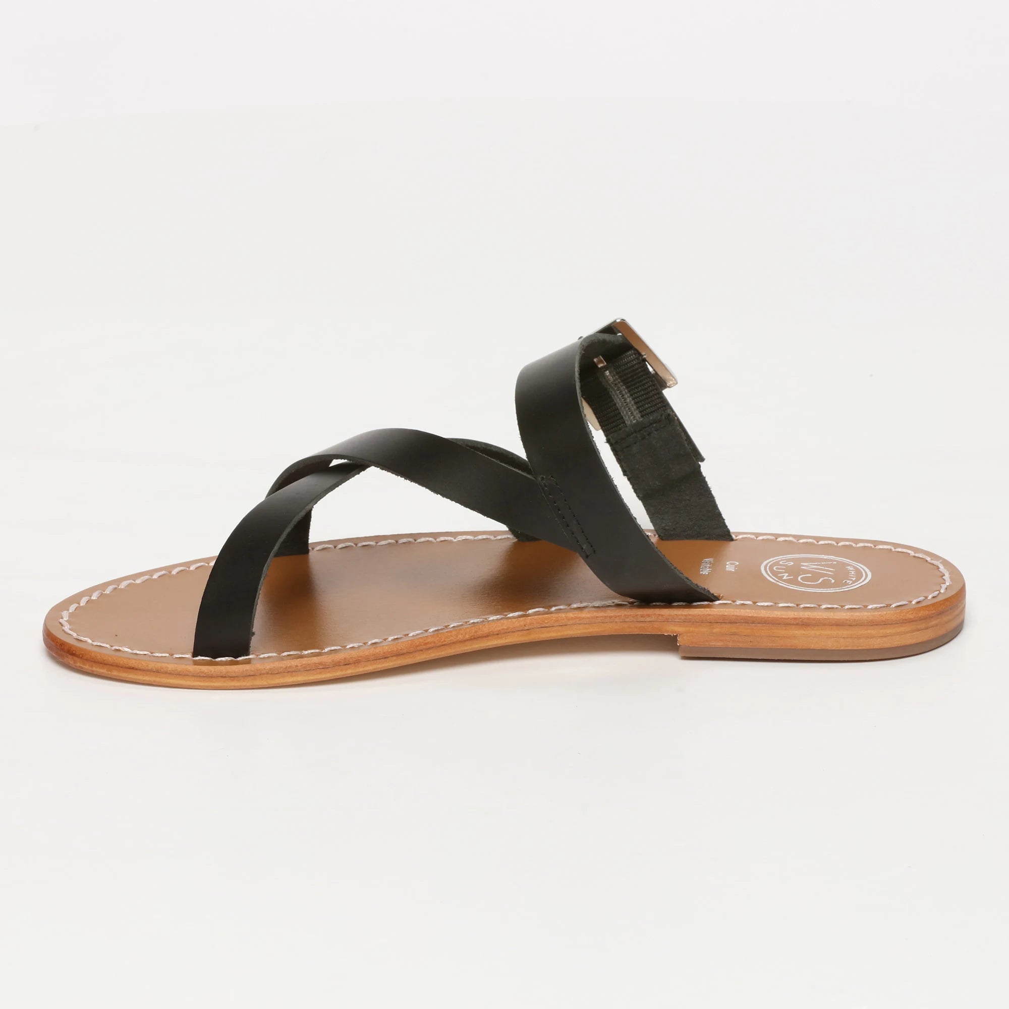 ZAFIRO mules en cuir noir