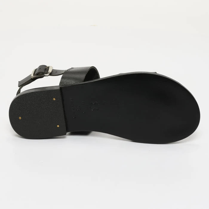 ARLEVA sandales en cuir noir