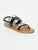 SANDRO Sandale cuir bicolore