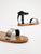 CAVALIERS Sandale cuir bicolore