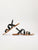 PARAENA Sandale cuir bicolore