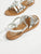 RUBRA Sandale cuir irisée