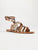 COLORATA Sandale cuir bicolore