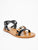 CELESTY Sandale cuir bicolore