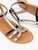 THOASA Sandale cuir bicolore